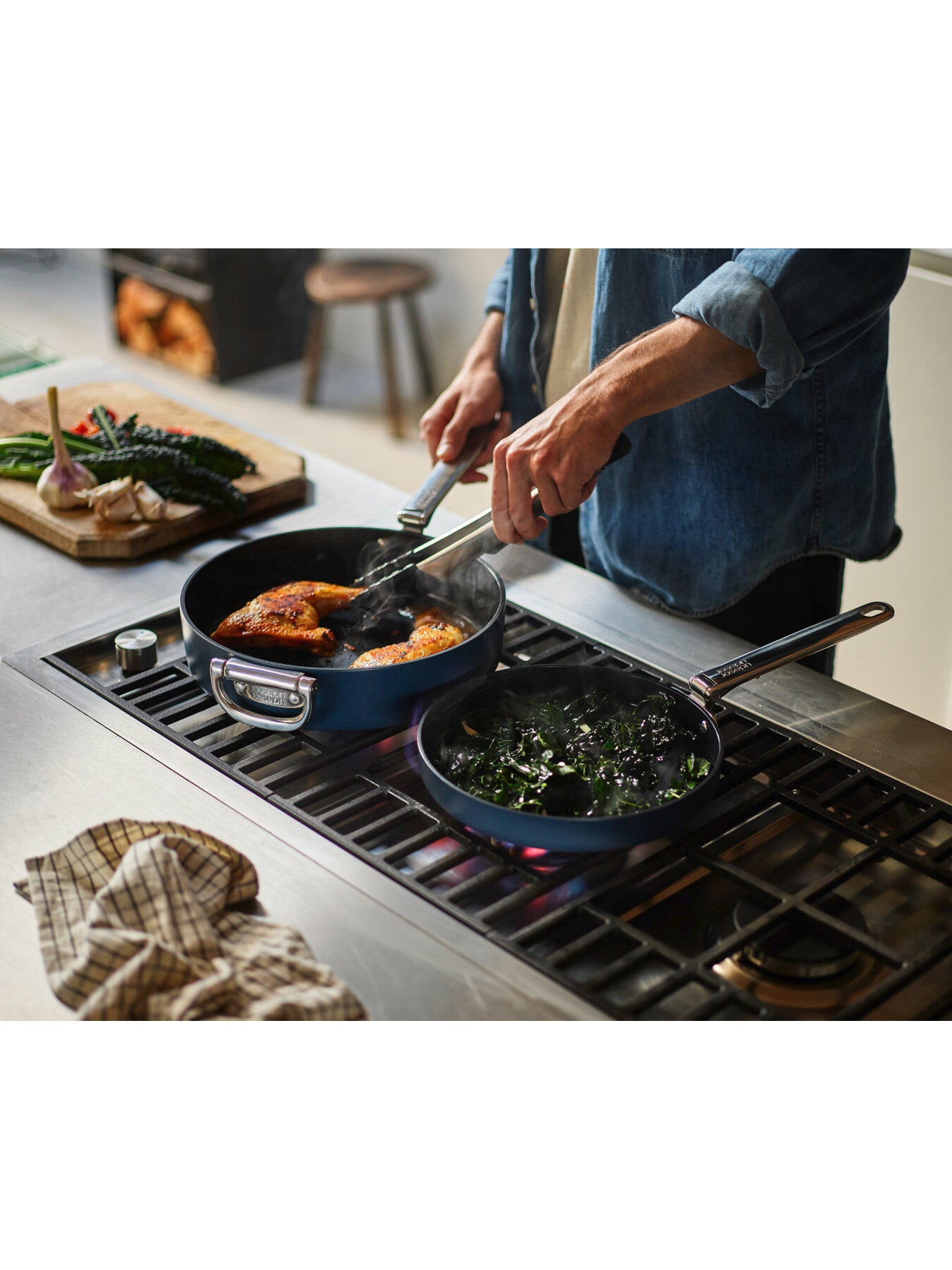 Space Non Stick 2 Piece Frying Pan Set