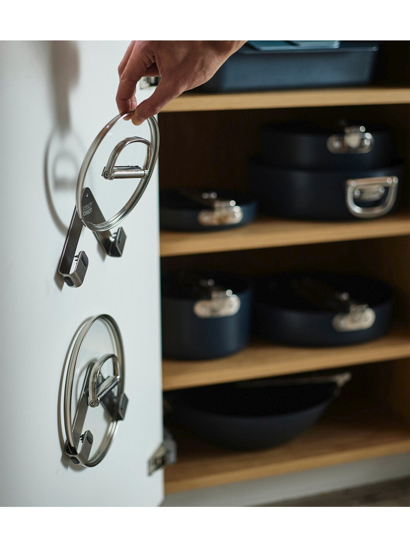 Space Pan Lid Holders - Steel Pack of 2