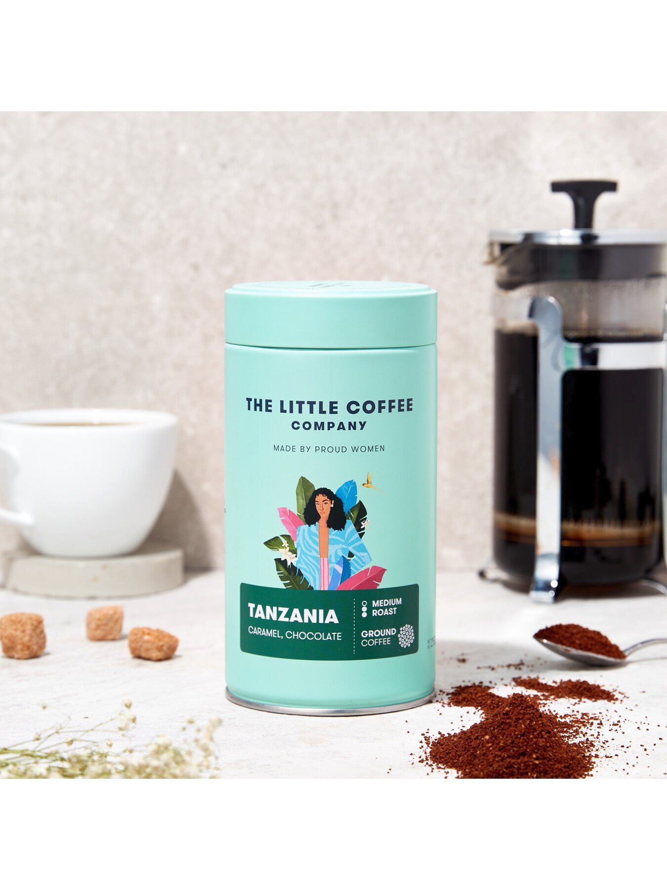 Tanzania Roasted Ground Coffee Tin 250g