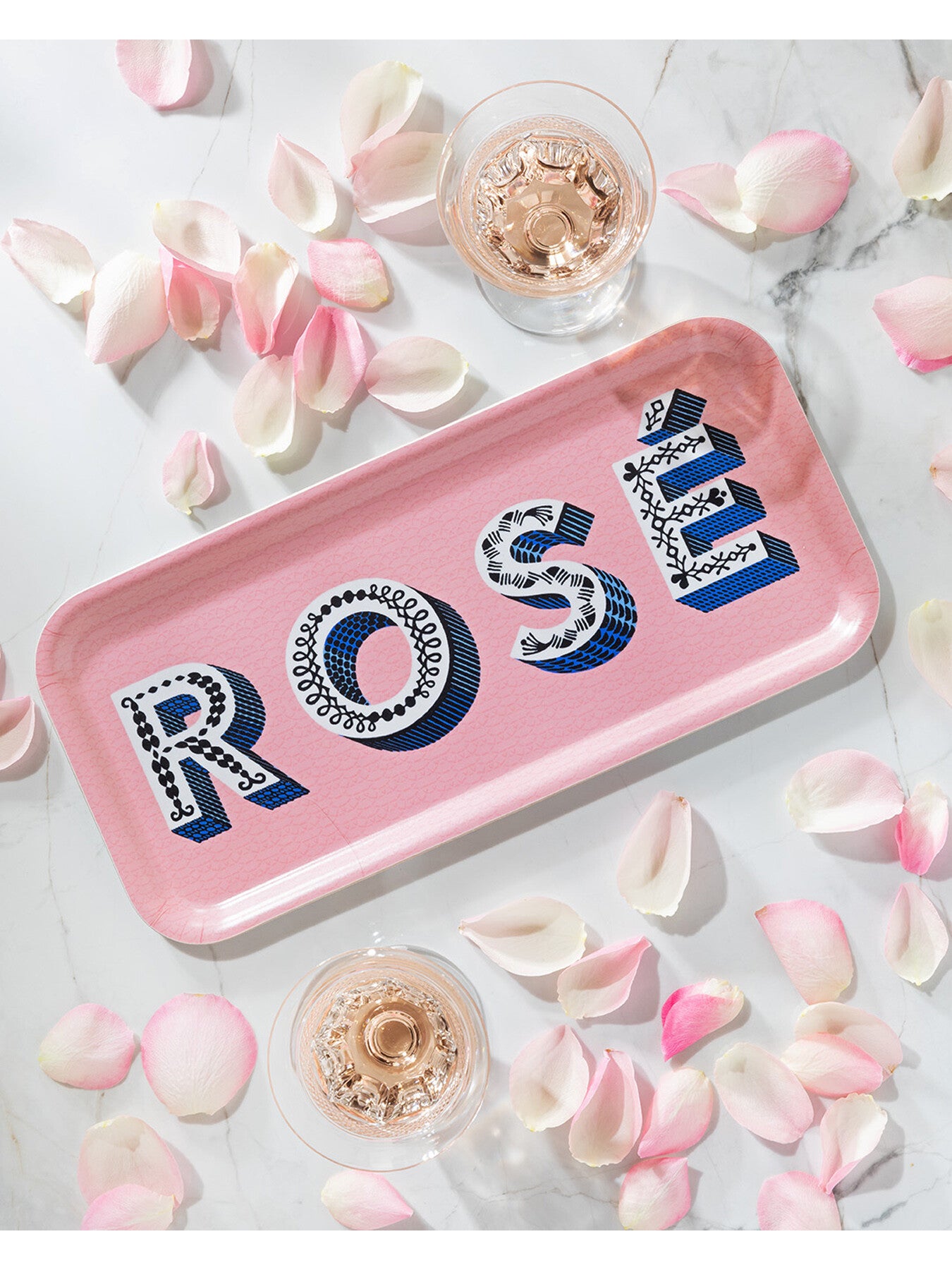 Rose Pink Small Rectangular Tray