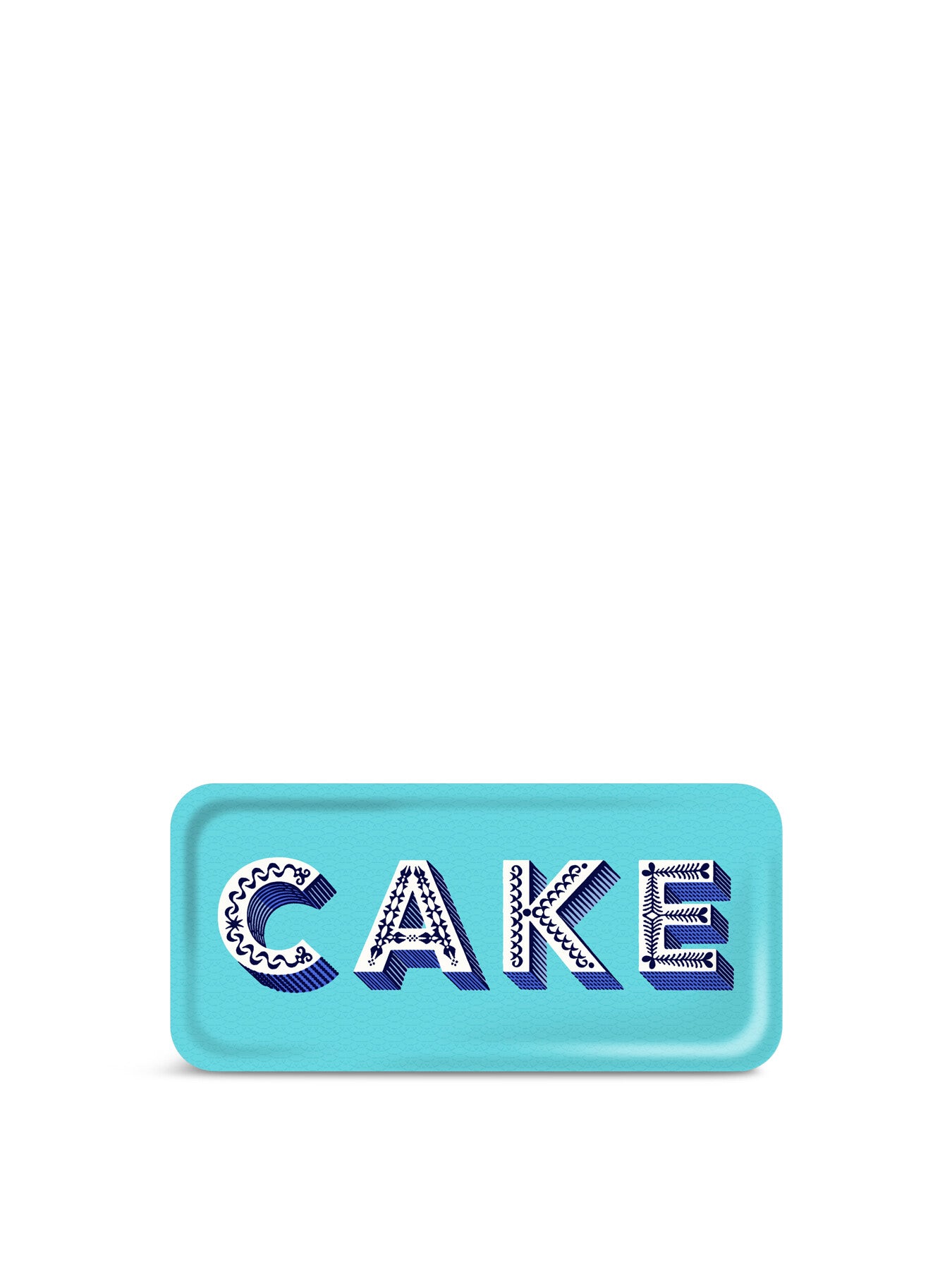 Cake Aqua Small Rectangular Tray