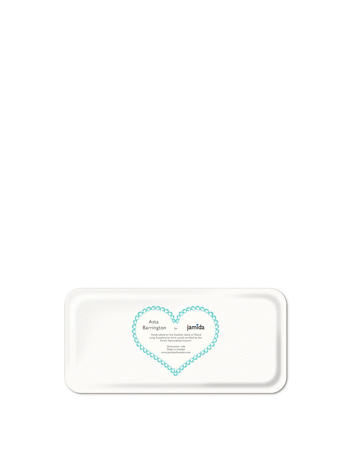 Cake Aqua Small Rectangular Tray