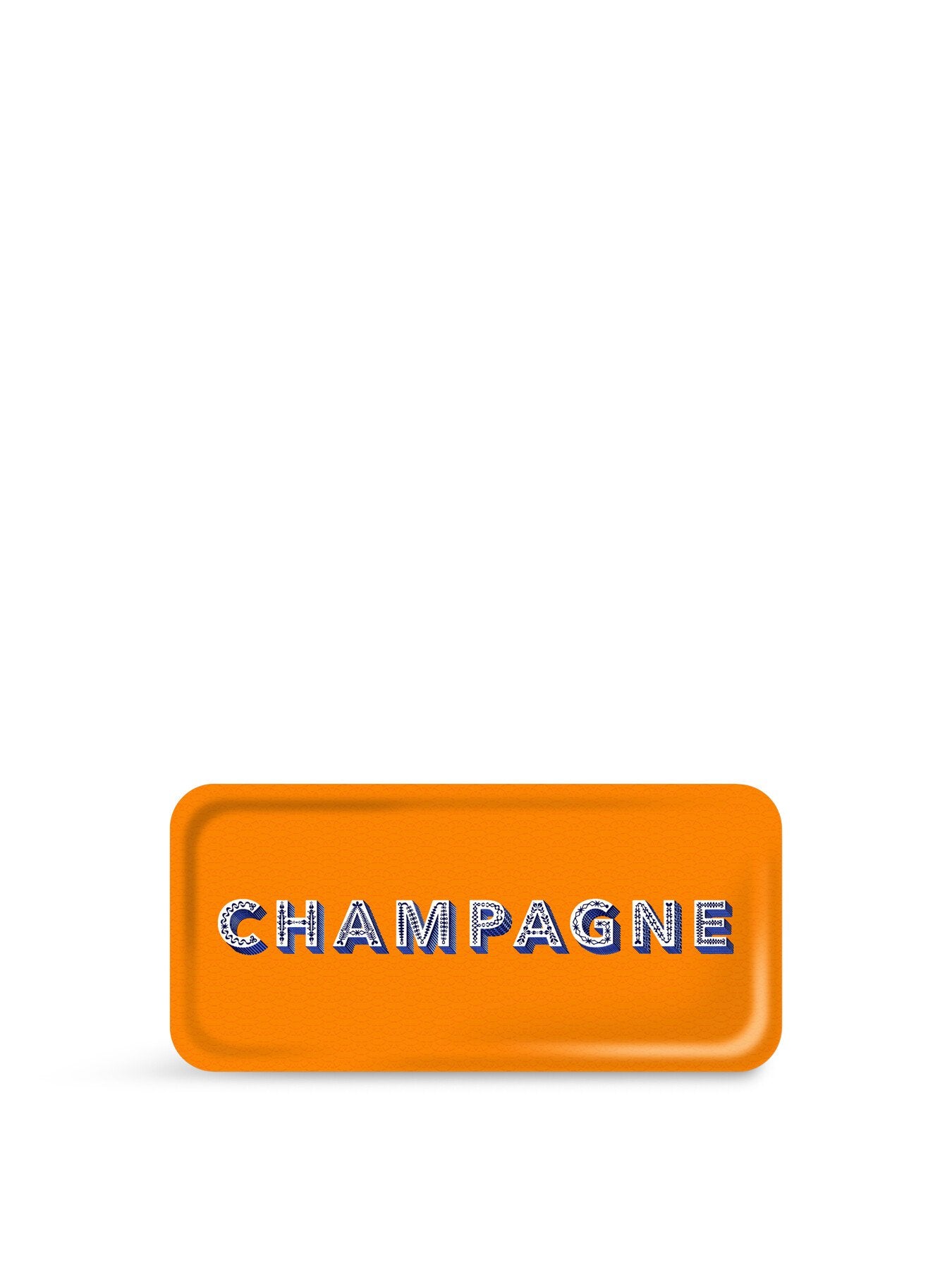 Champagne Satsuma Orange Small Rectangular Tray