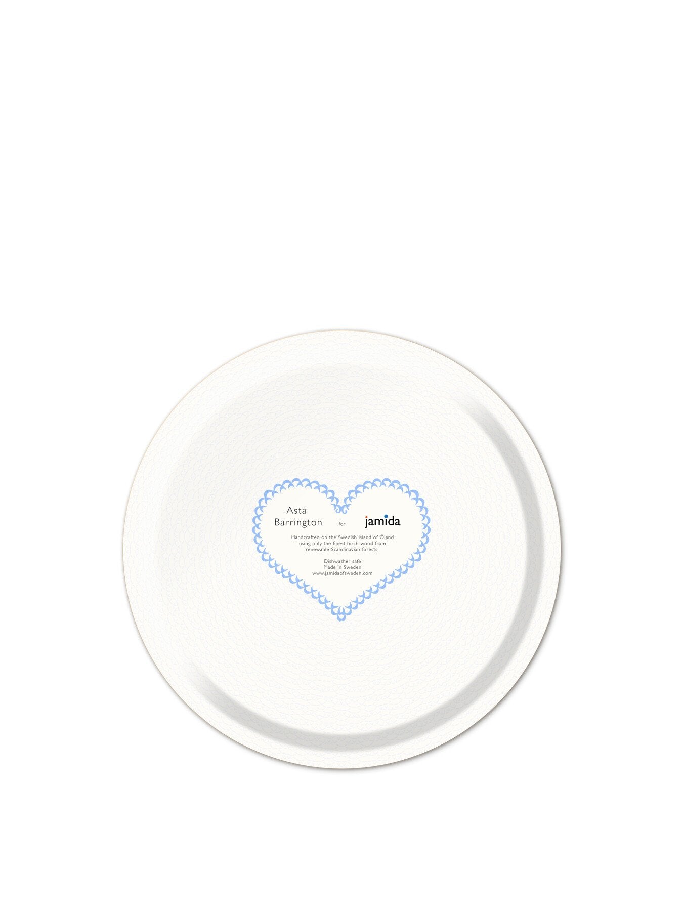 Snacks Light Blue Small Circle Tray