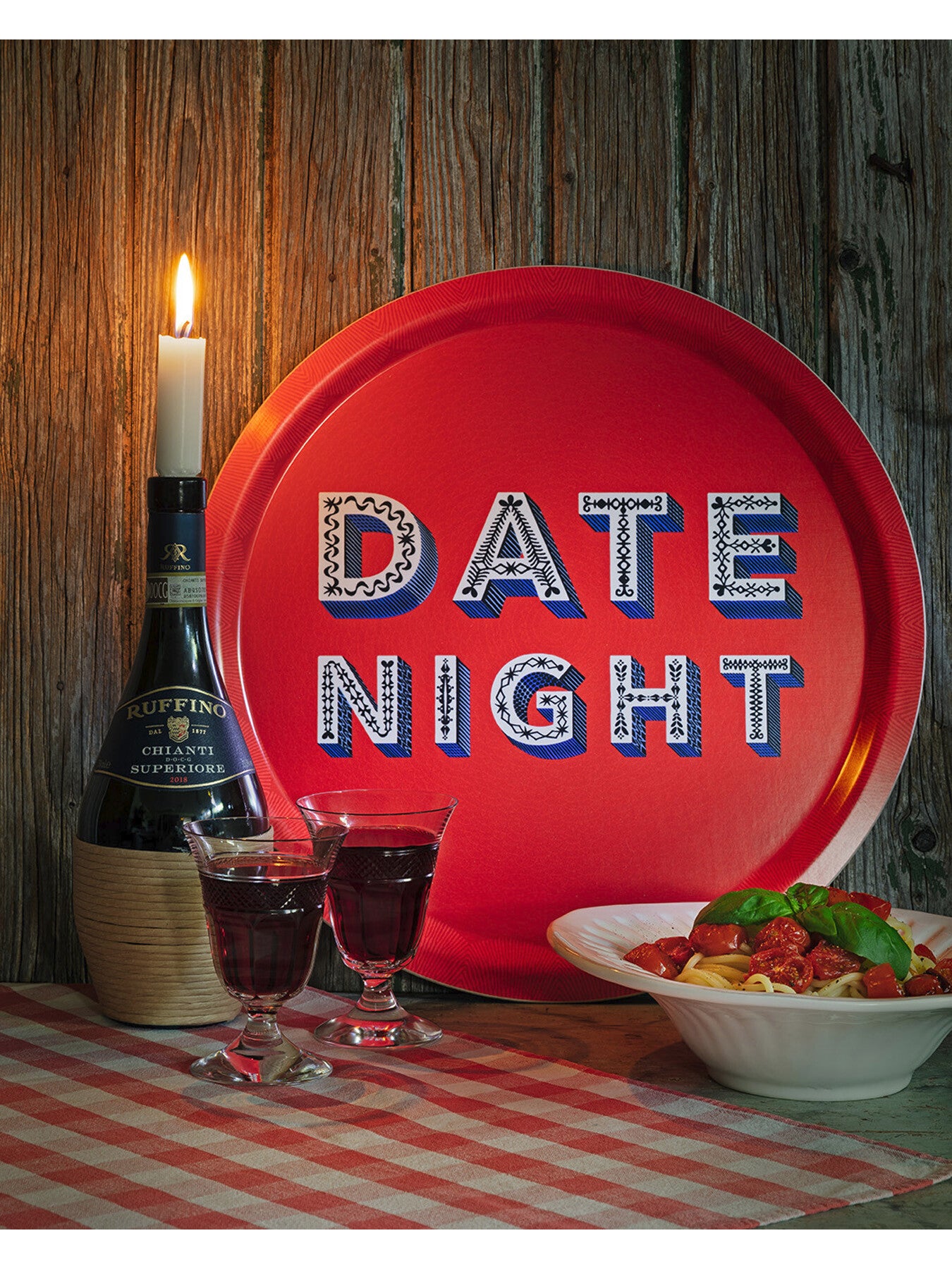 Date Night Red Medium Tray