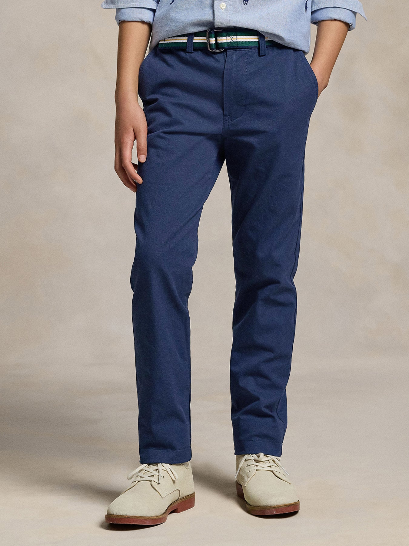Navy Slim Fit Flex Abrasion Twill Trouser