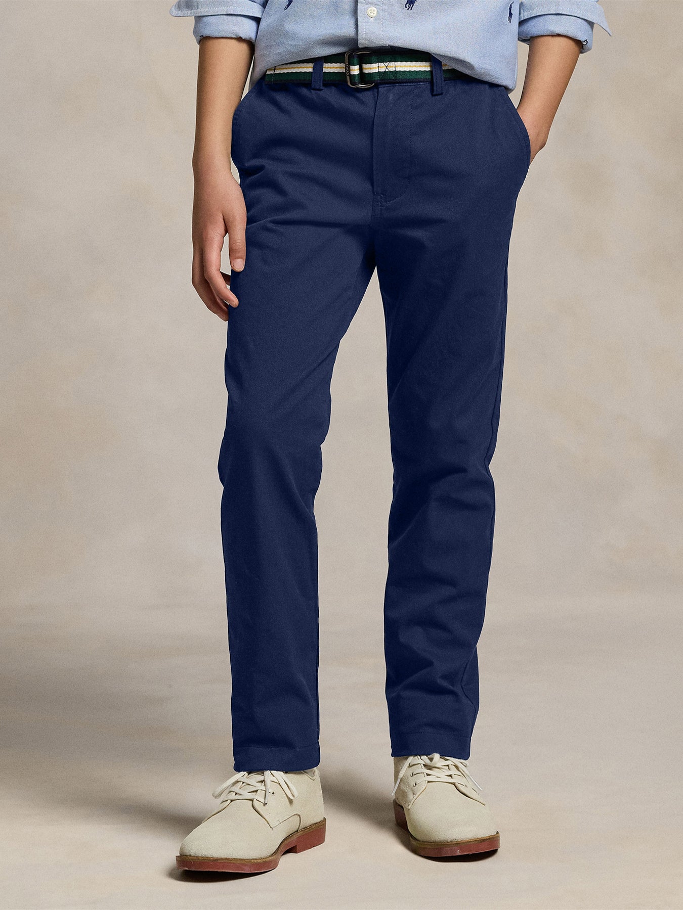 Navy Slim Fit Flex Abrasion Twill Trouser
