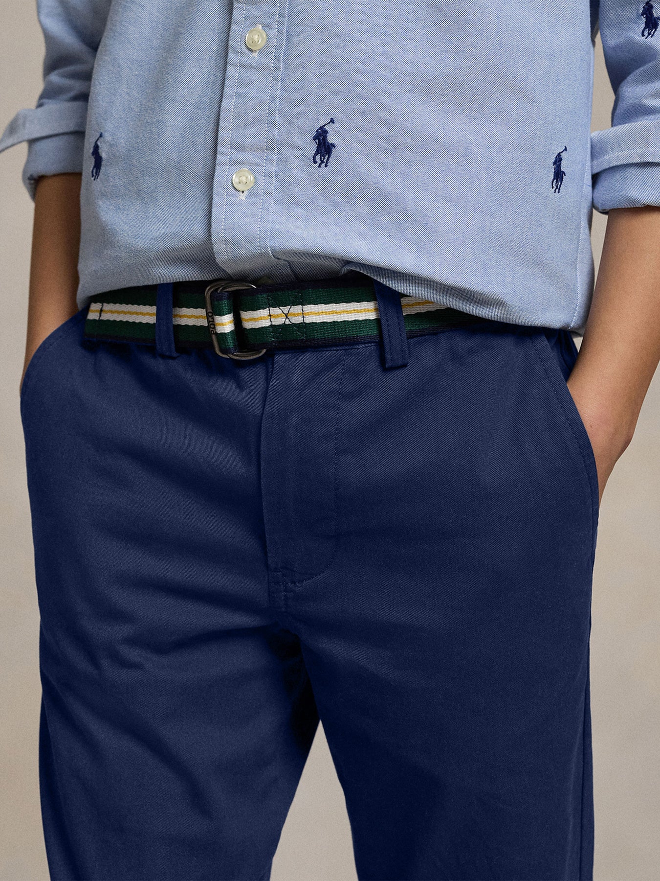 Navy Slim Fit Flex Abrasion Twill Trouser