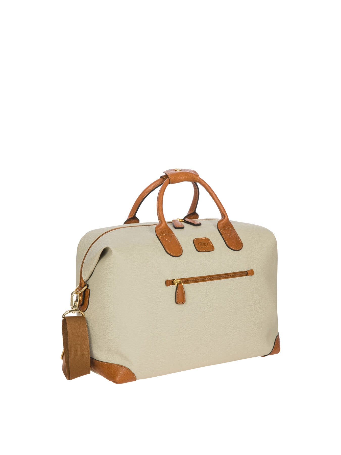 Firenze Leather Holdall Cream 43cm