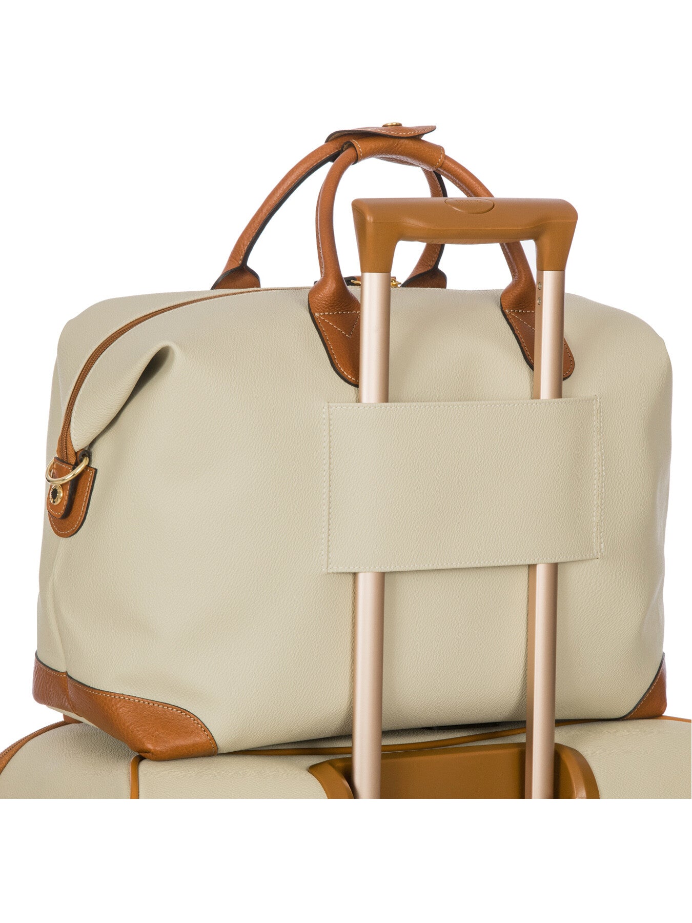 Firenze Leather Holdall Cream 43cm