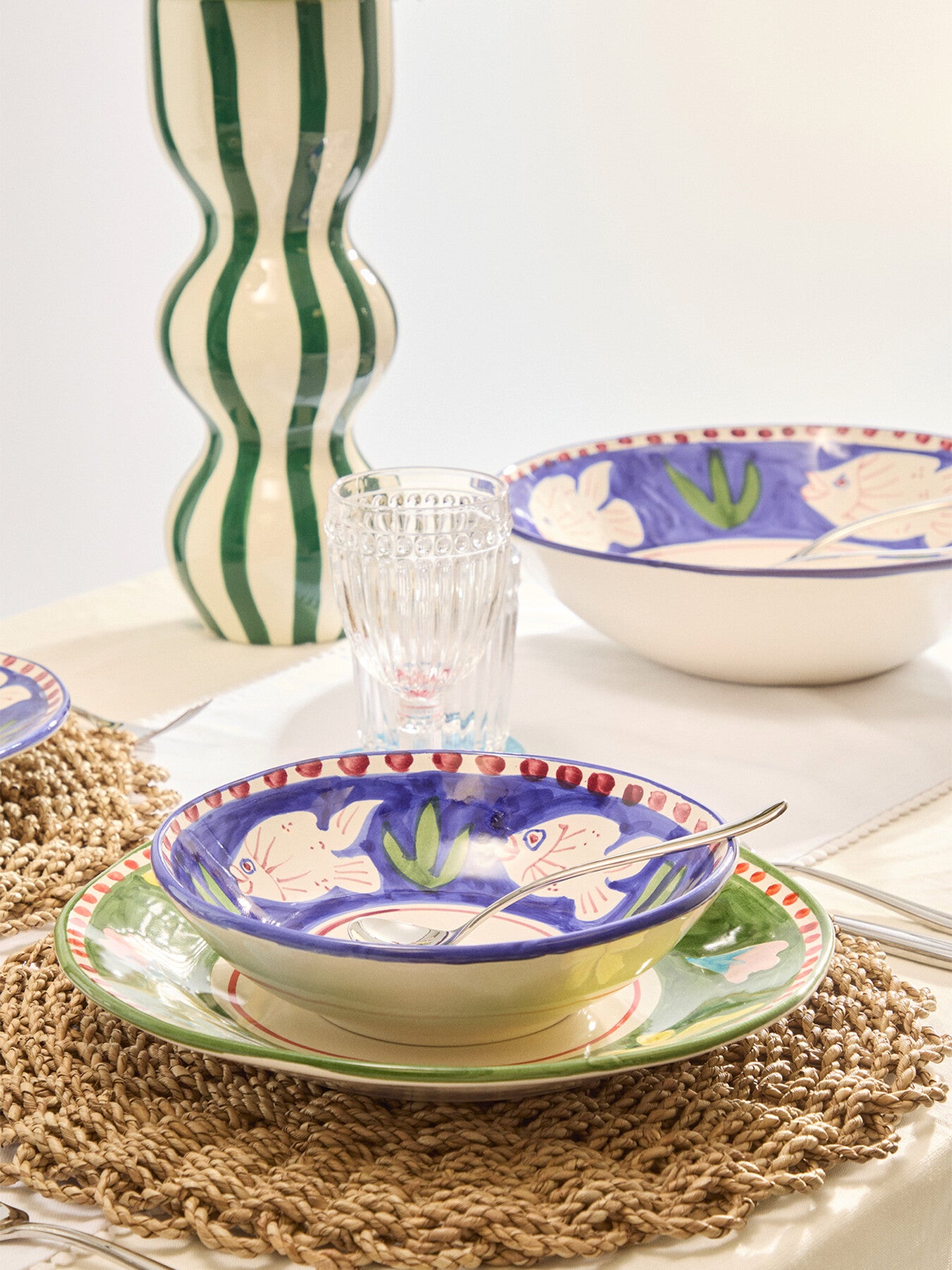 Materia Decorated Poseidon Soup Plate