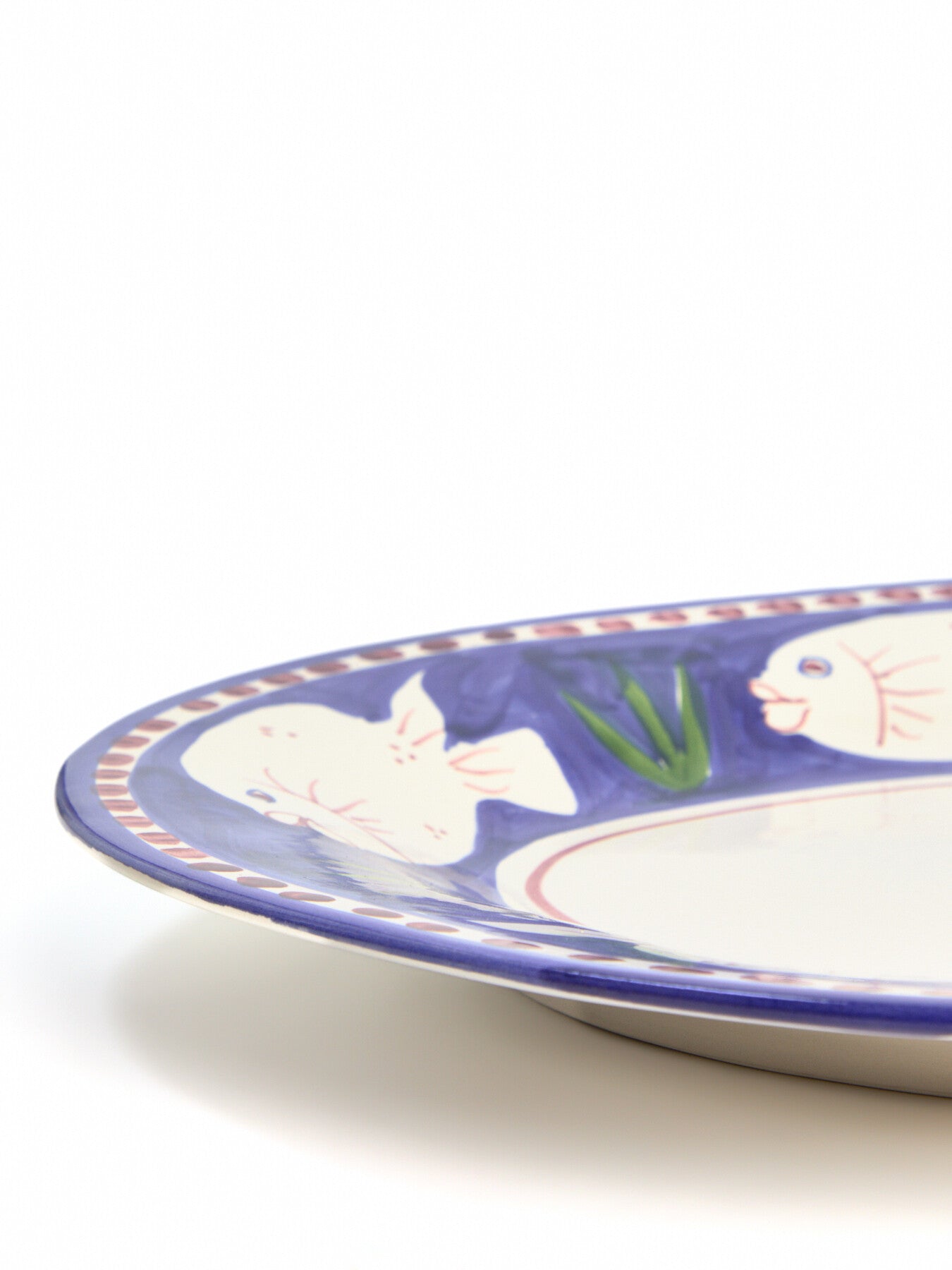 Materia Decorated Poseidon Oval Serving Plate