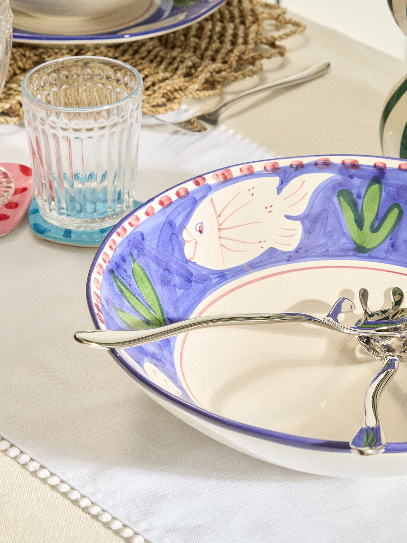 Materia Decorated Poseidon Salad Bowl