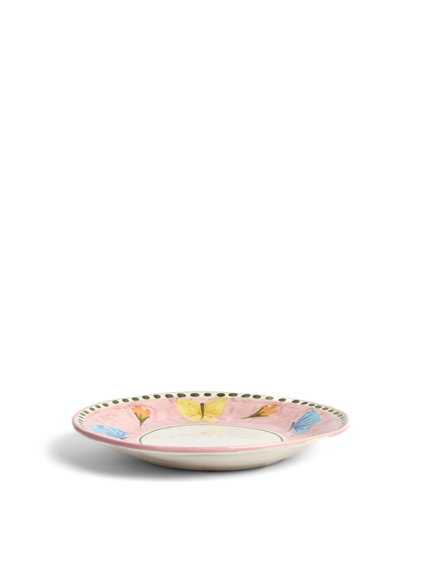 Materia Decorated Butterfly Dinner Plate