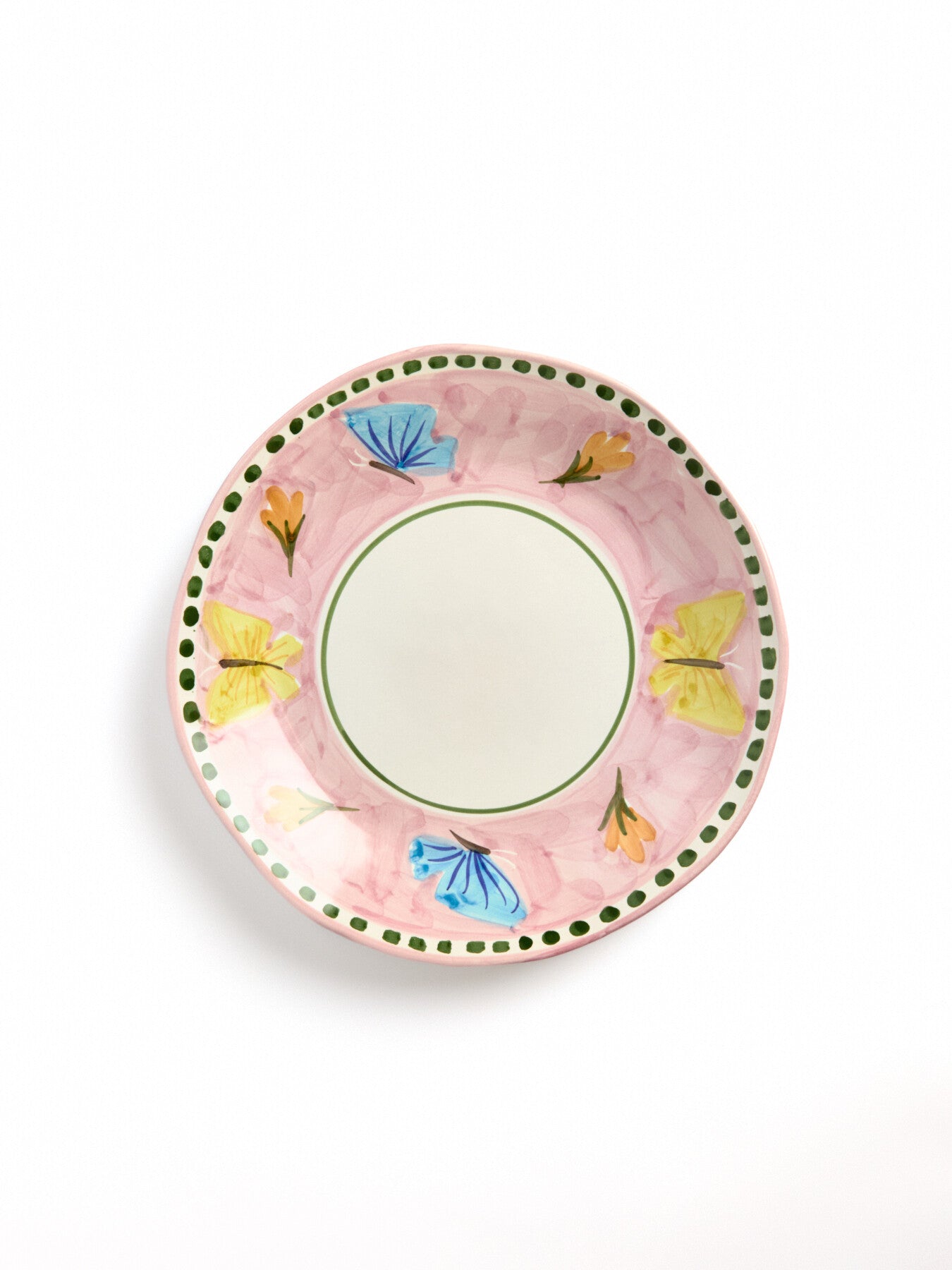 Materia Decorated Butterfly Dinner Plate
