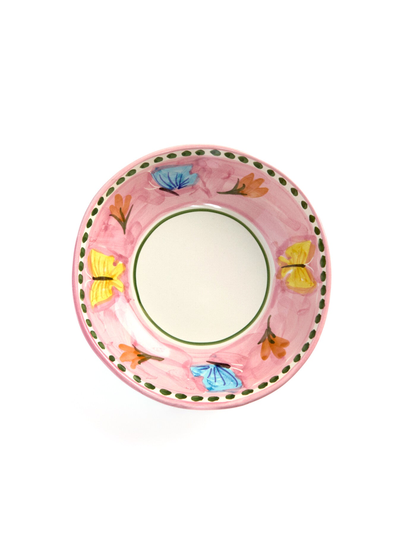 Materia Decorated Butterfly Soup Plate