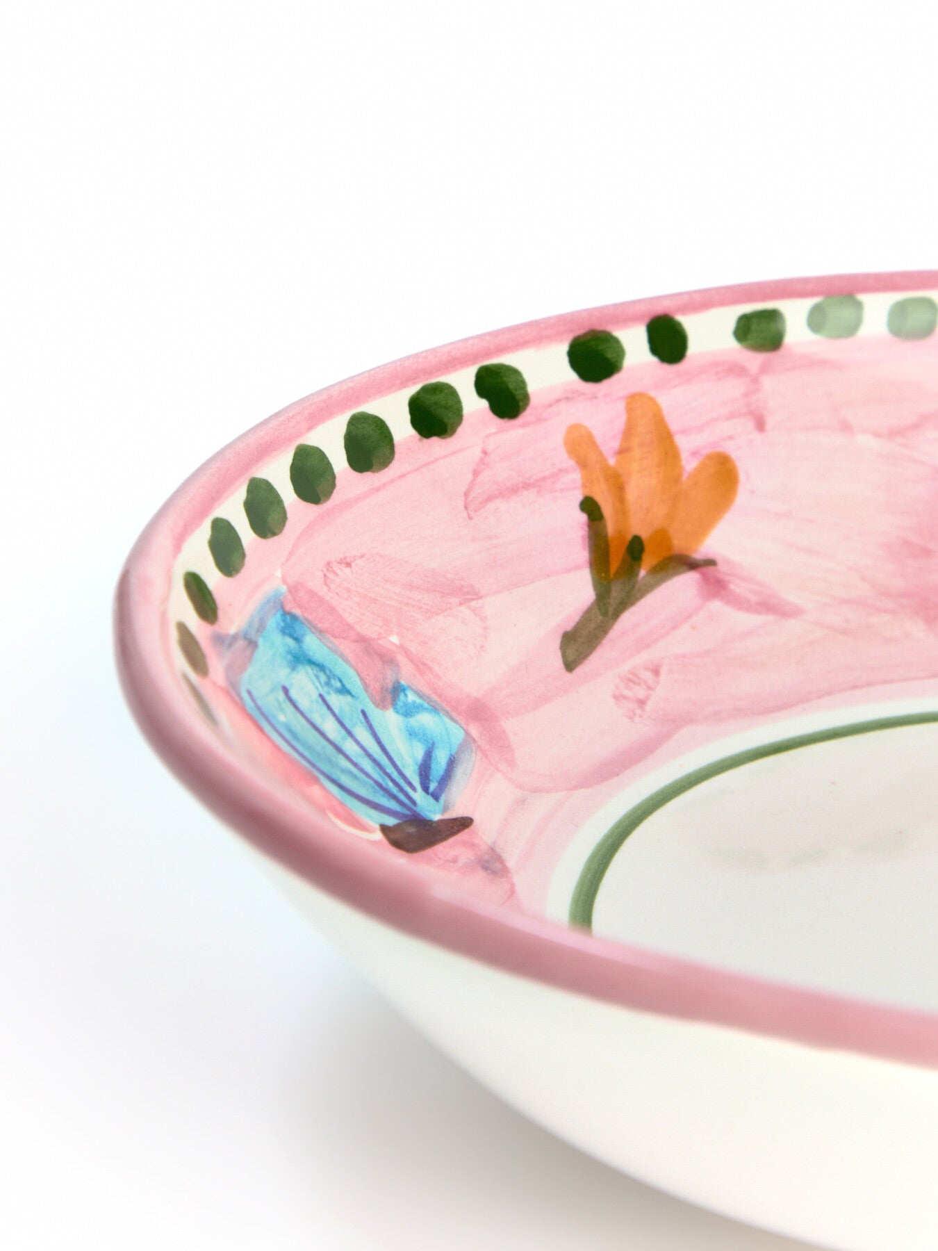 Materia Decorated Butterfly Soup Plate
