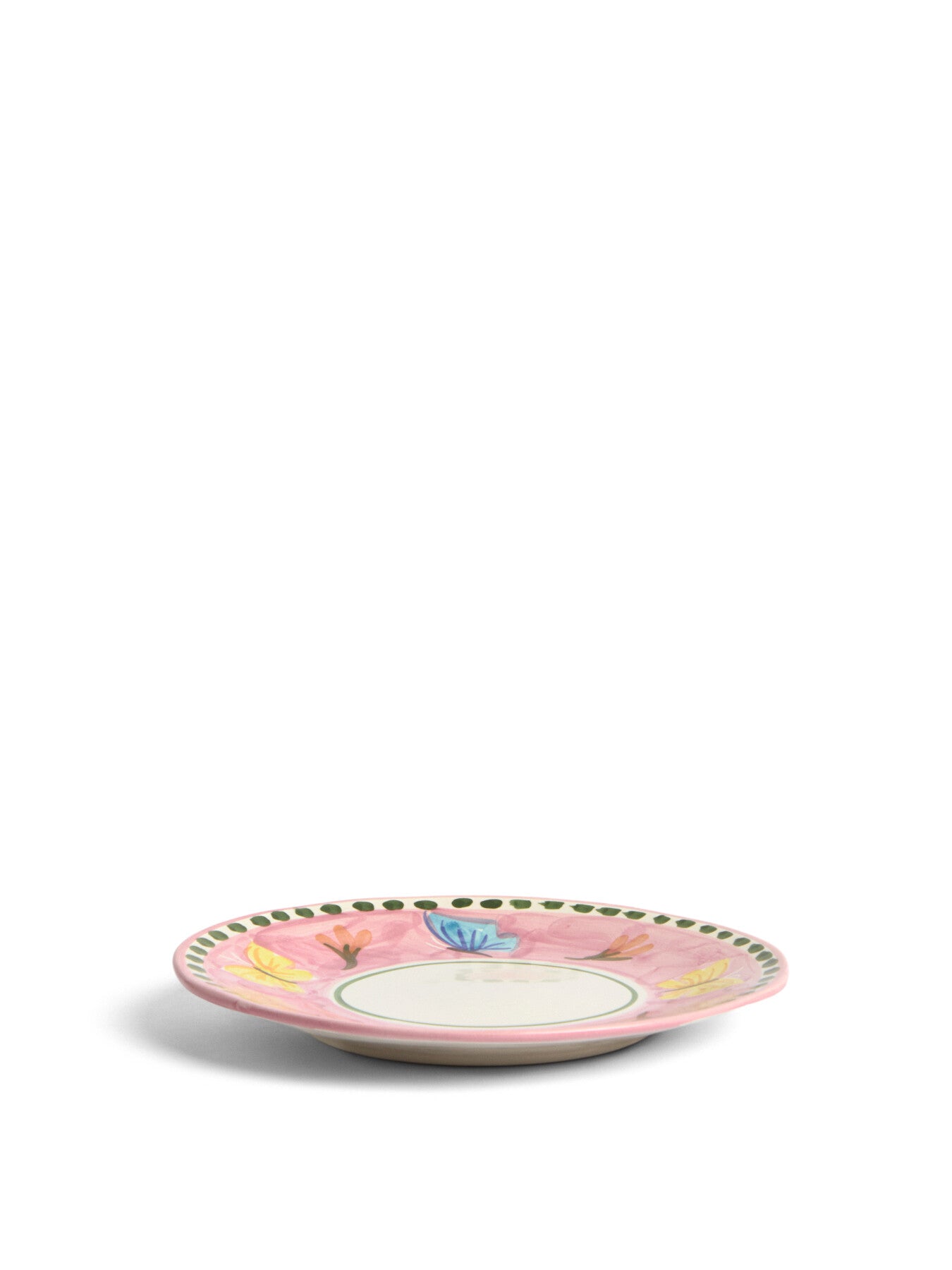 Materia Decorated Butterfly Dessert Plate