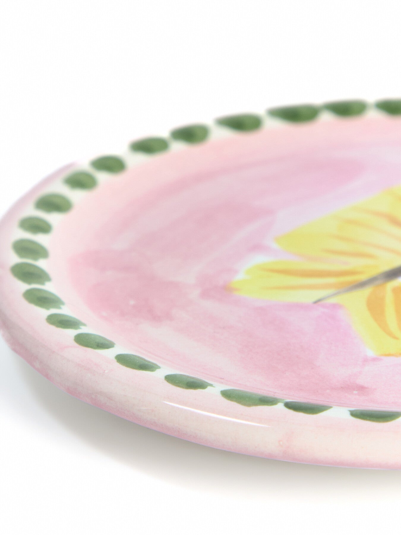 Materia Decorated Butterfly Bread Plate