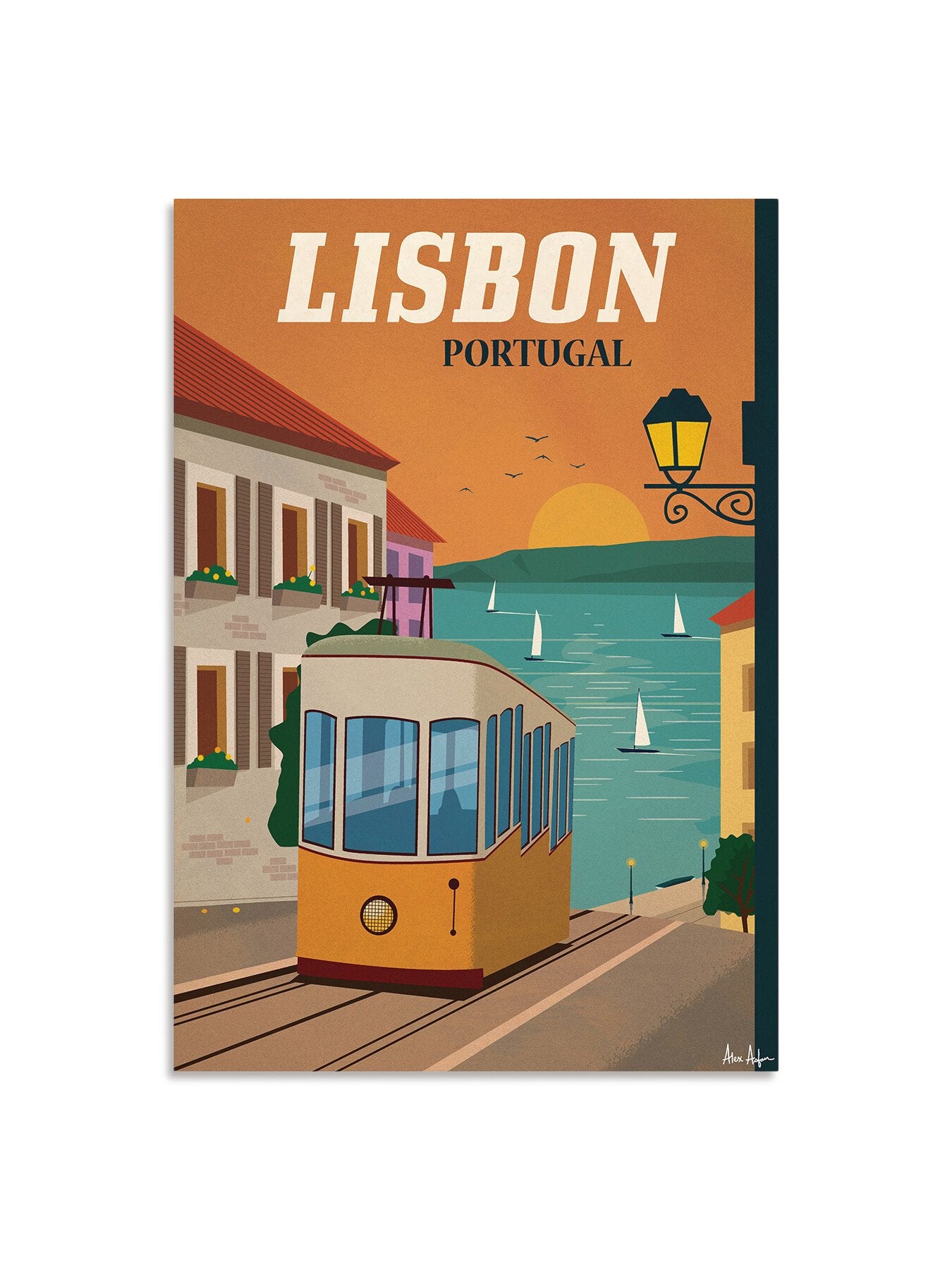Alex Asfour Lisbon Travel Poster