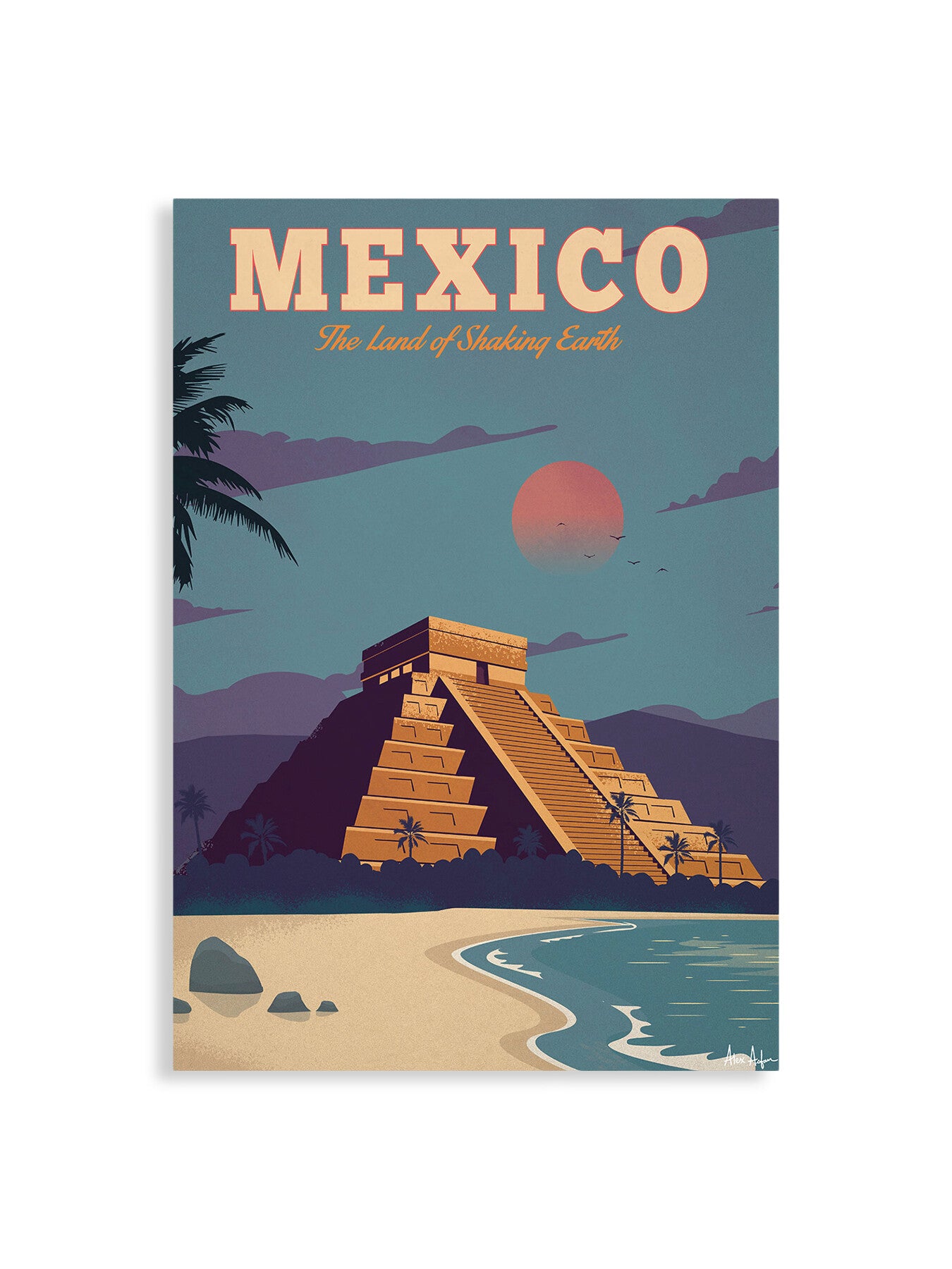 Alex Asfour Mexico Travel Poster