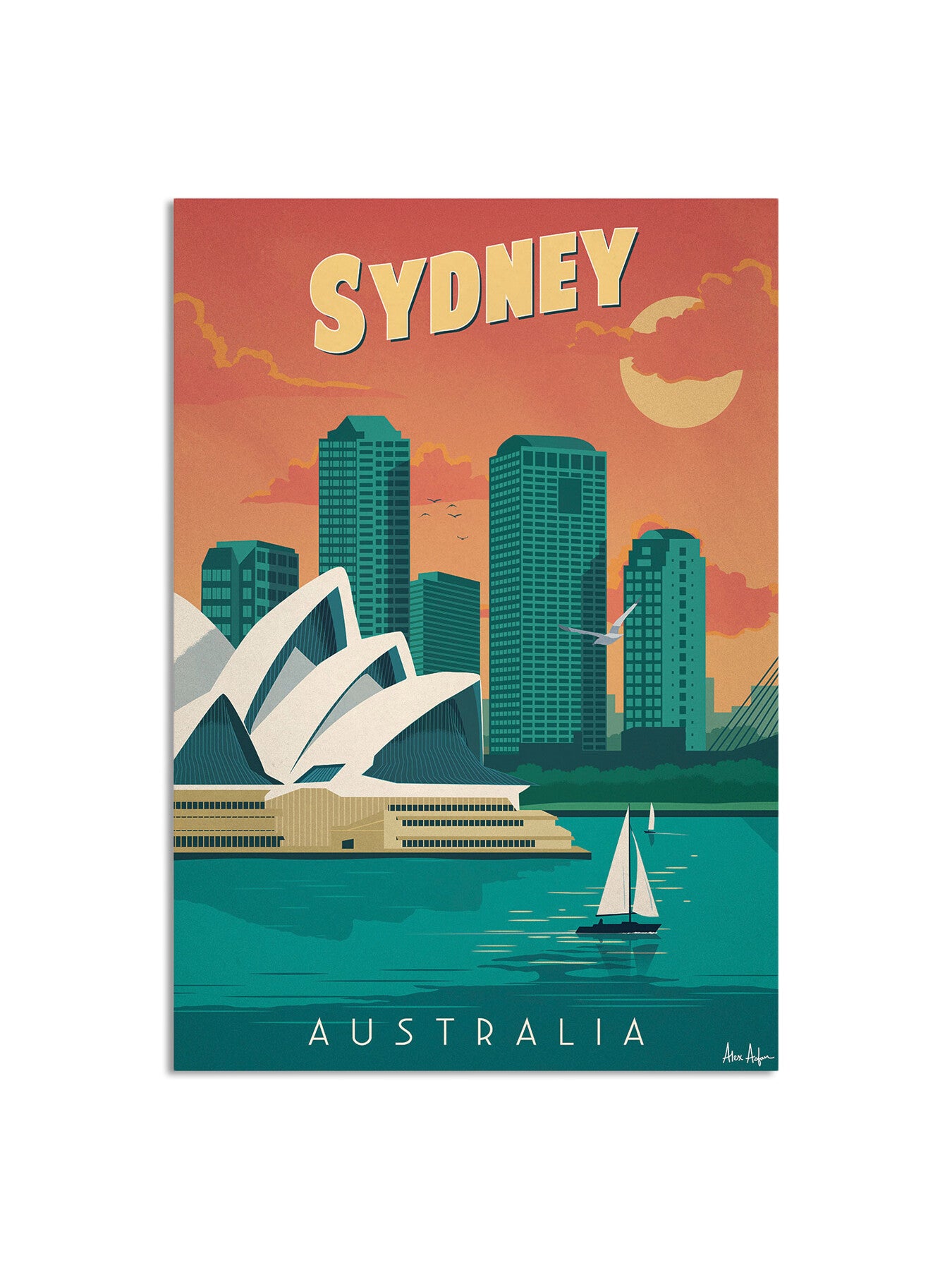 Alex Asfour Sydney Travel Poster