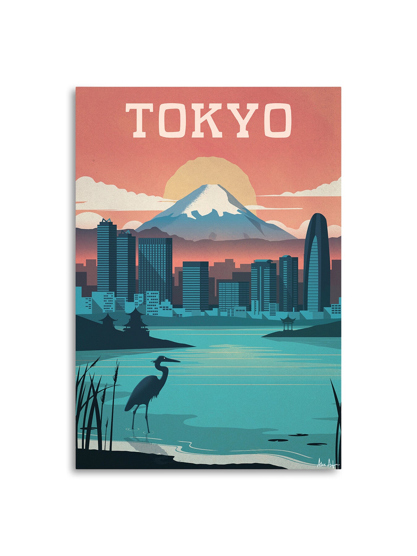 Alex Asfour Tokyo Travel Poster