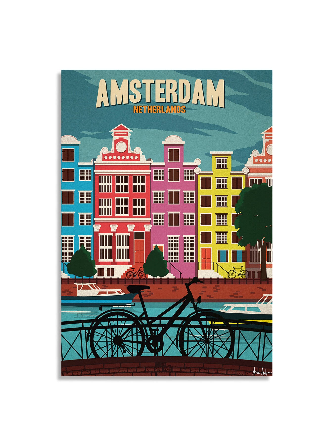 Alex Asfour Amsterdam Poster