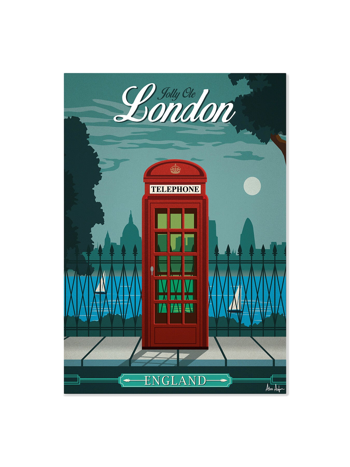 Alex Asfour London Poster