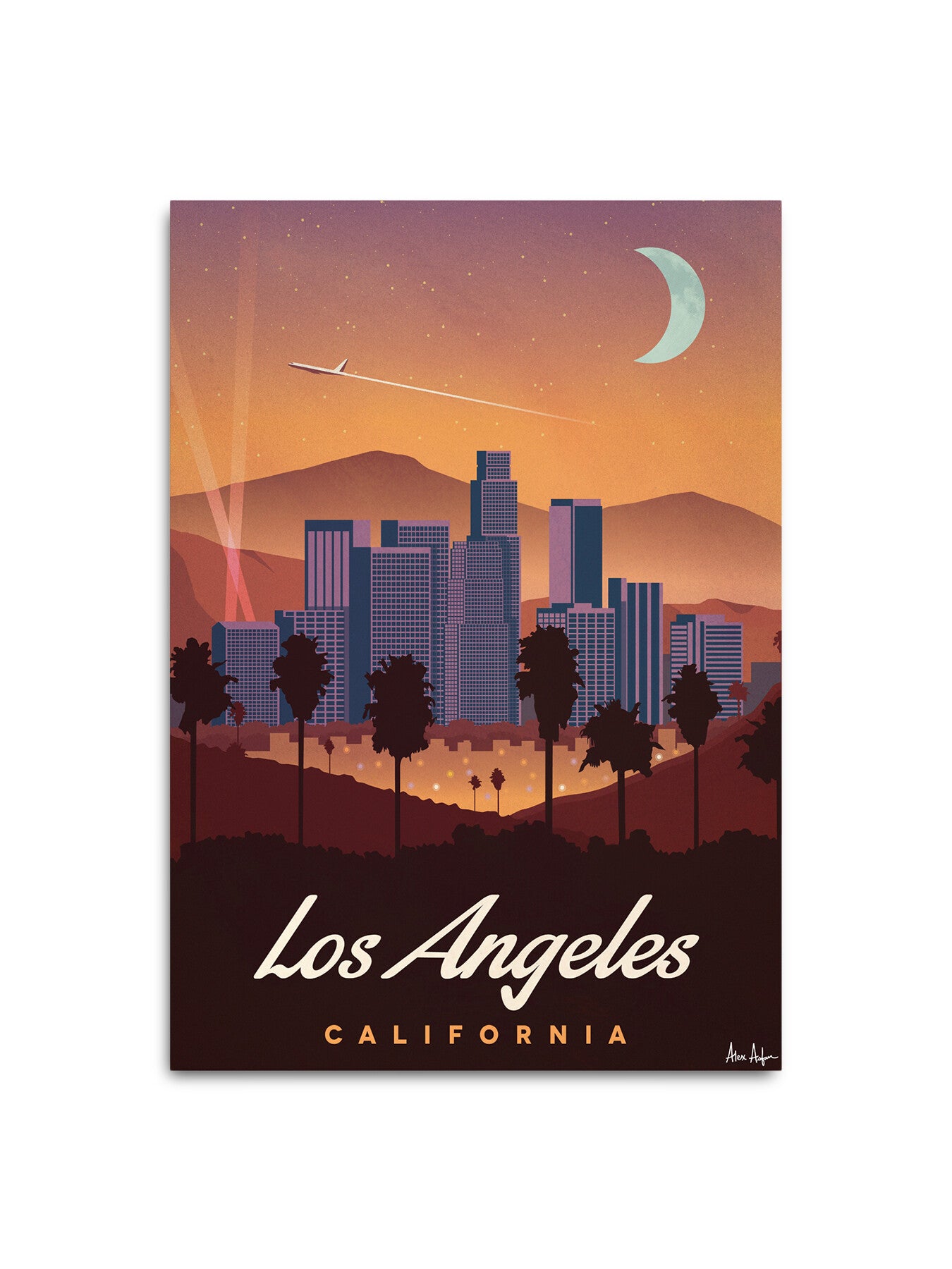 Alex Asfour Los Angeles Travel Poster