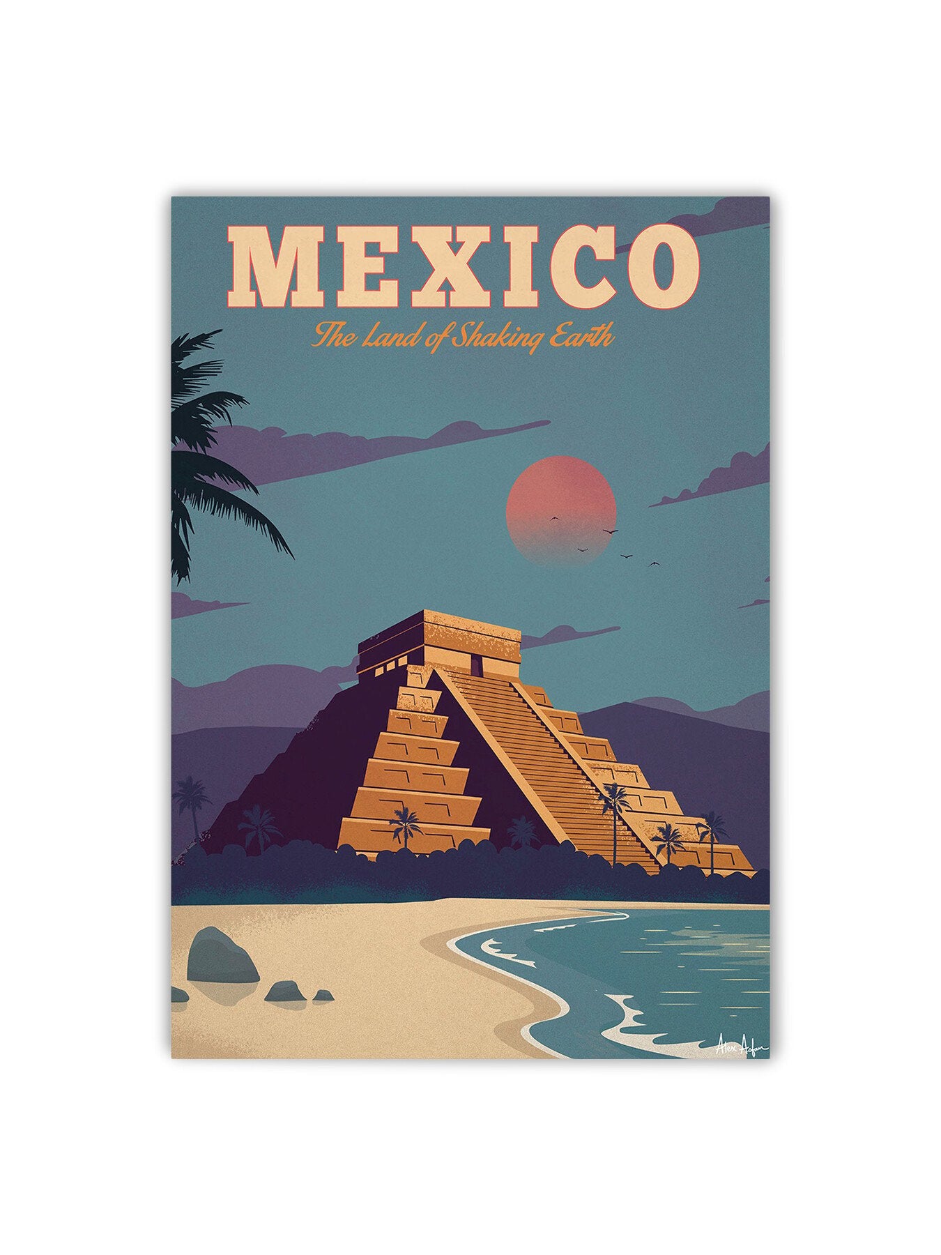 Alex Asfour Mexico Travel Poster