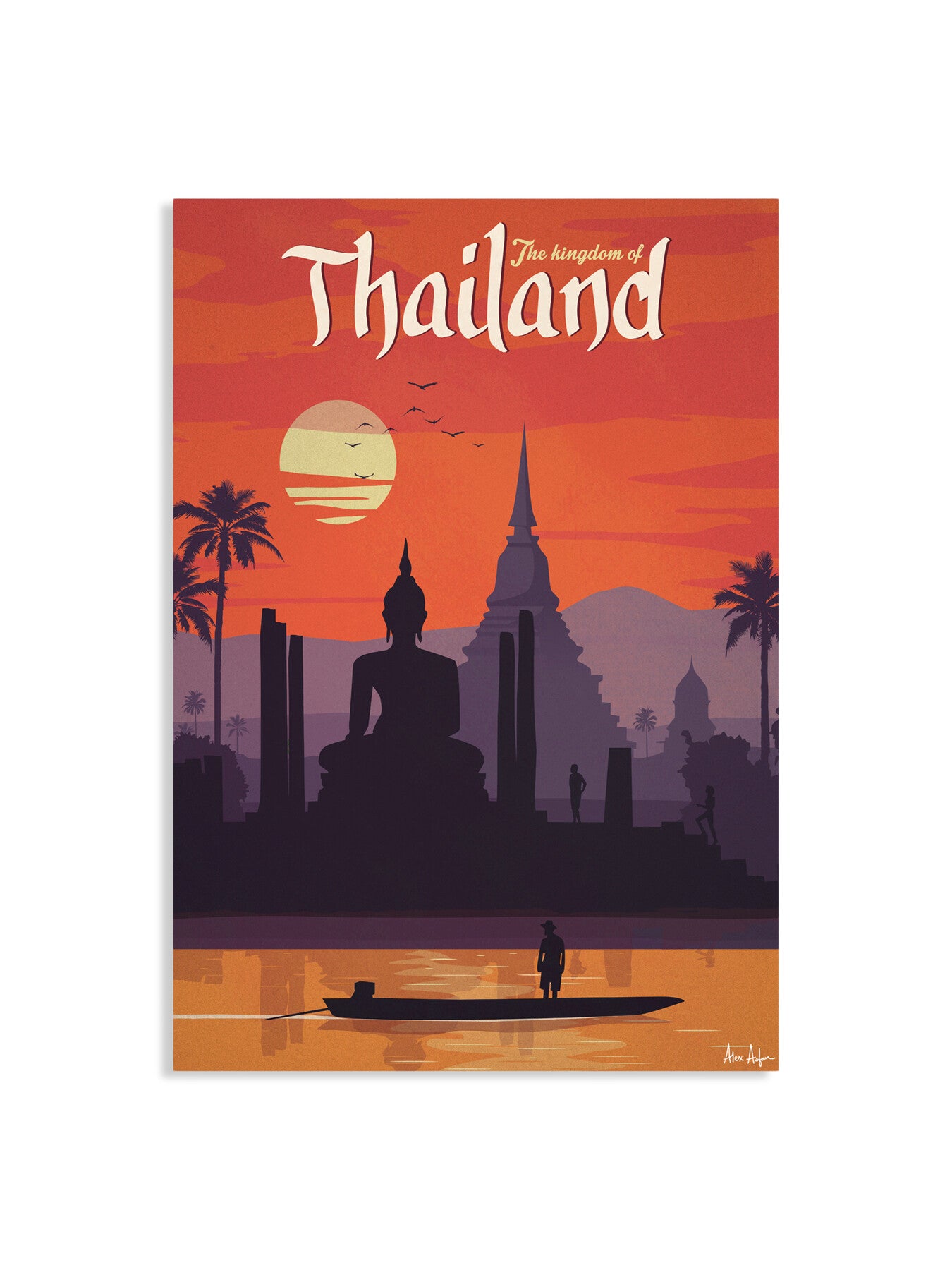 Alex Asfour Thailand Travel Poster