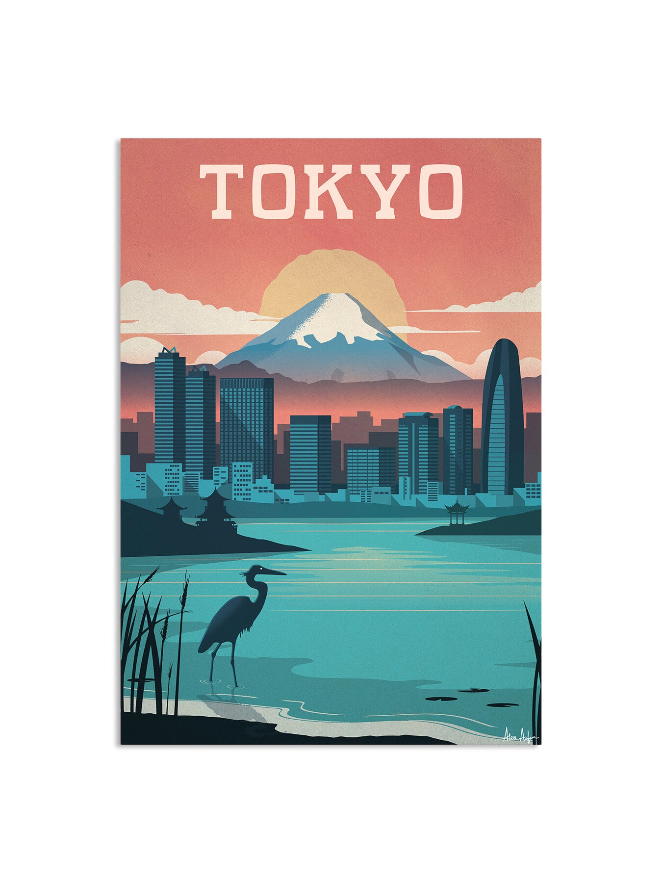 Alex Asfour Tokyo Travel Poster