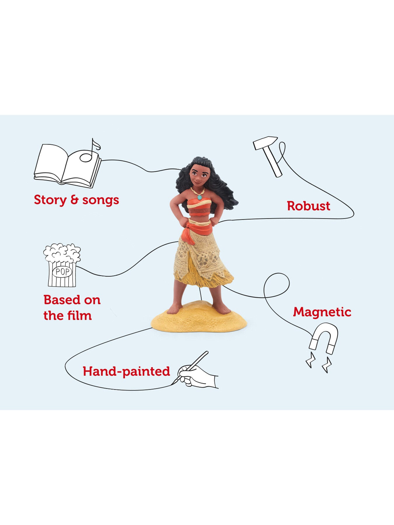Disney Moana Audio Character Red