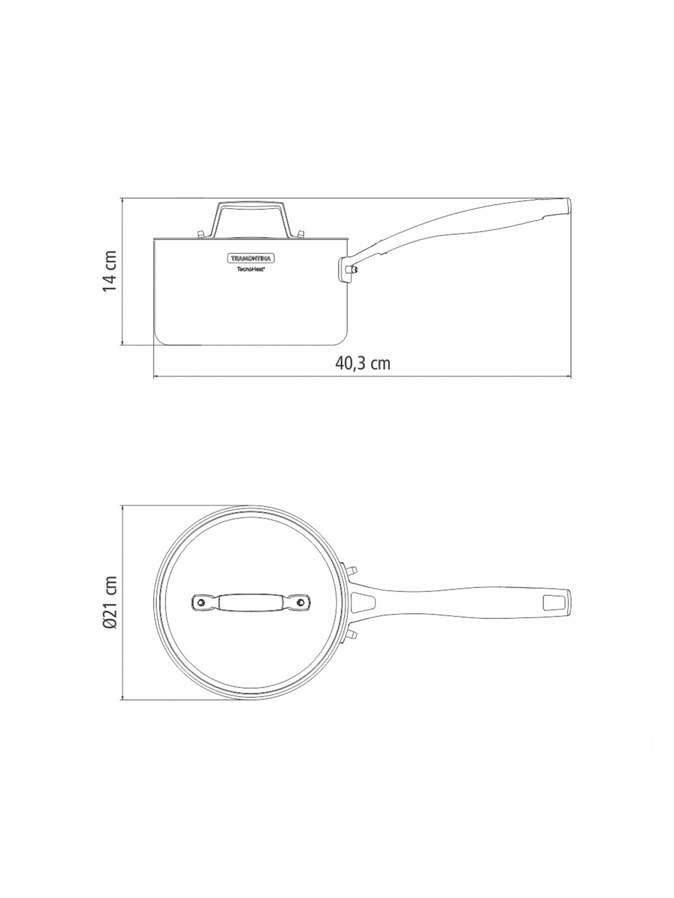 Grano Tri-Ply Stainless Steel Saucepan 3.1L