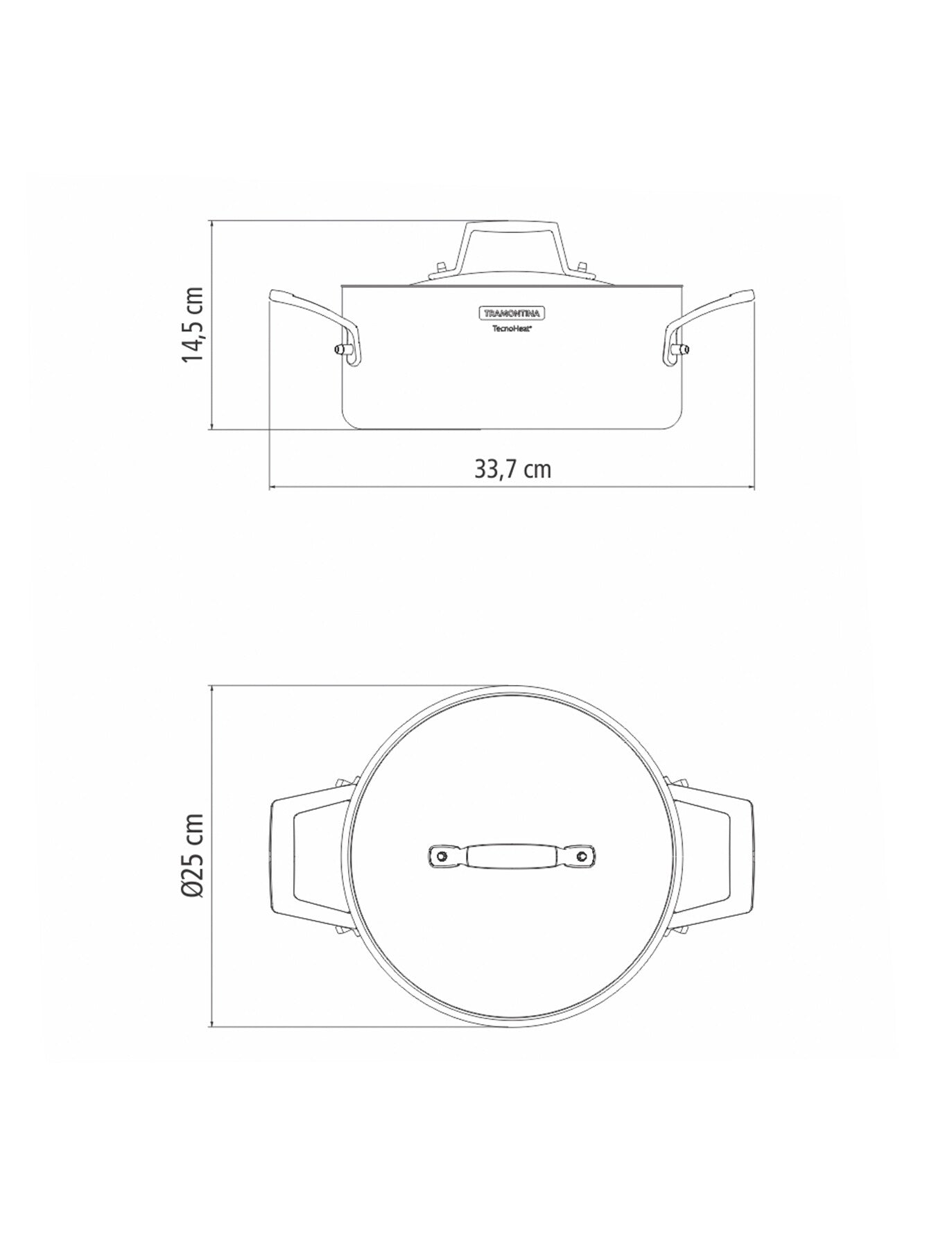 Grano Tri-Ply Stainless Steel Casserole 4.4L