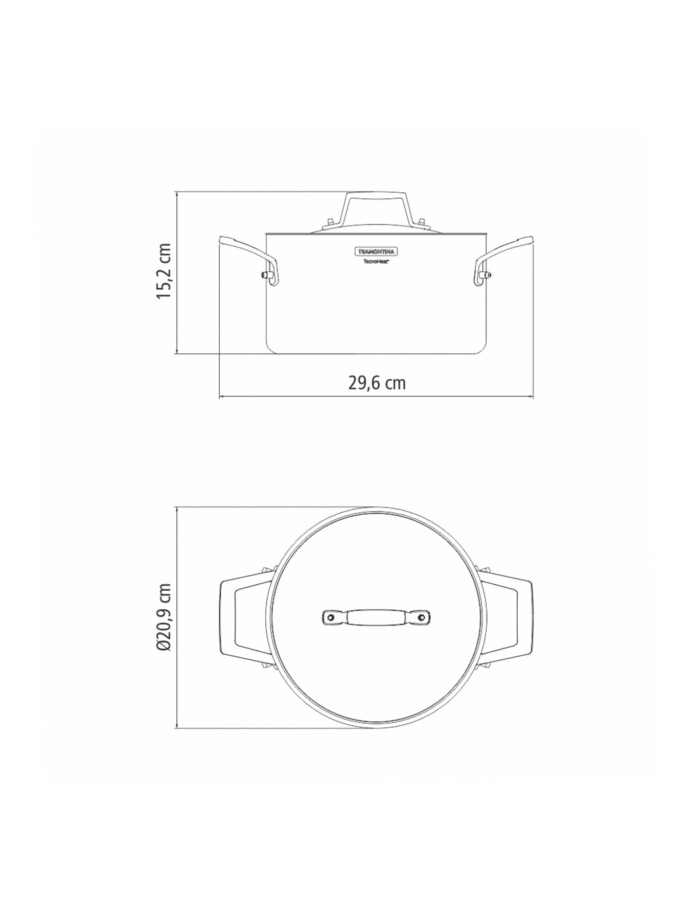 Grano Tri-Ply Stainless Steel Deep Casserole 3.8L