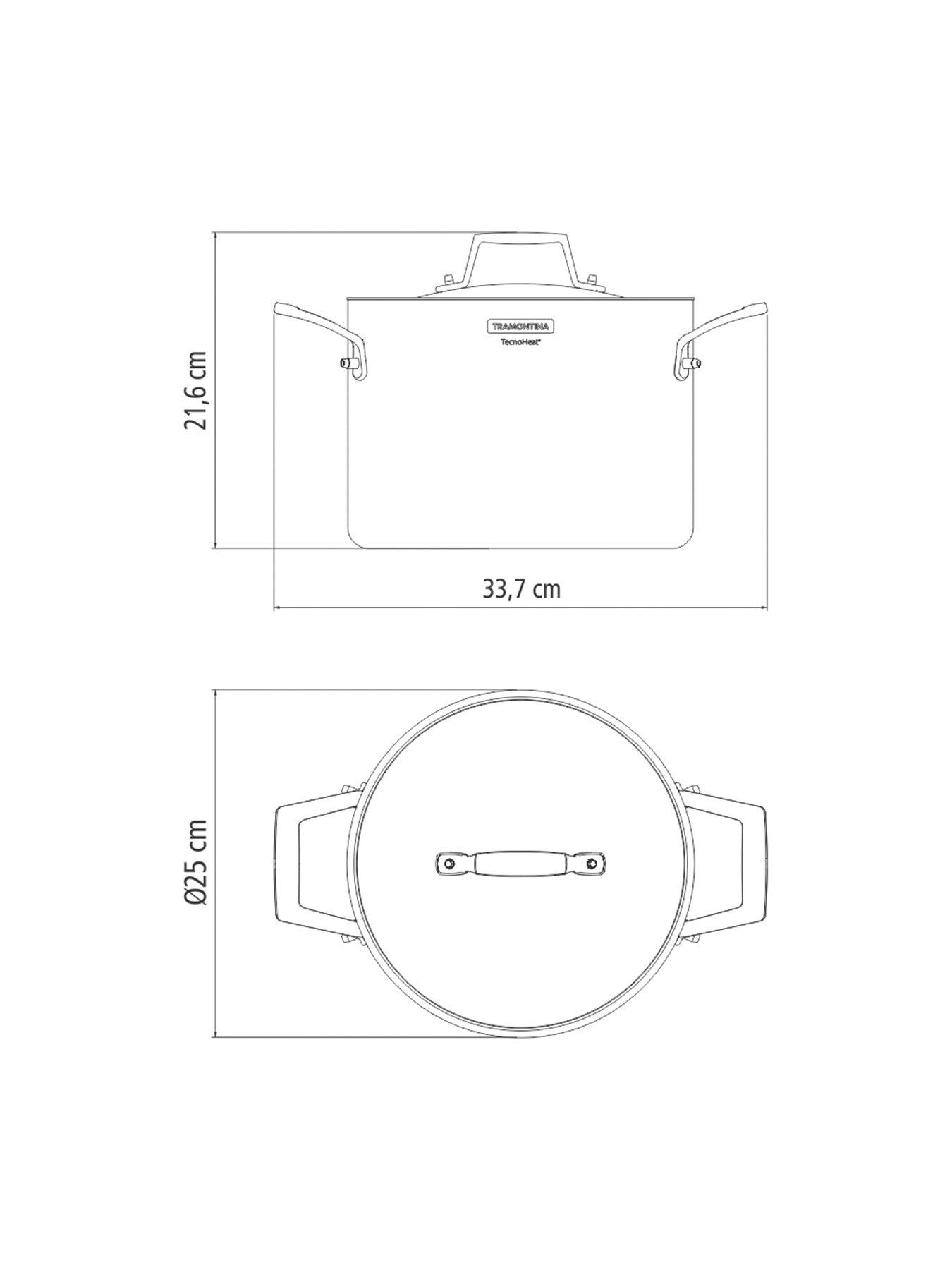 Grano Tri-Ply Stainless Steel Stock Pot 7.7L