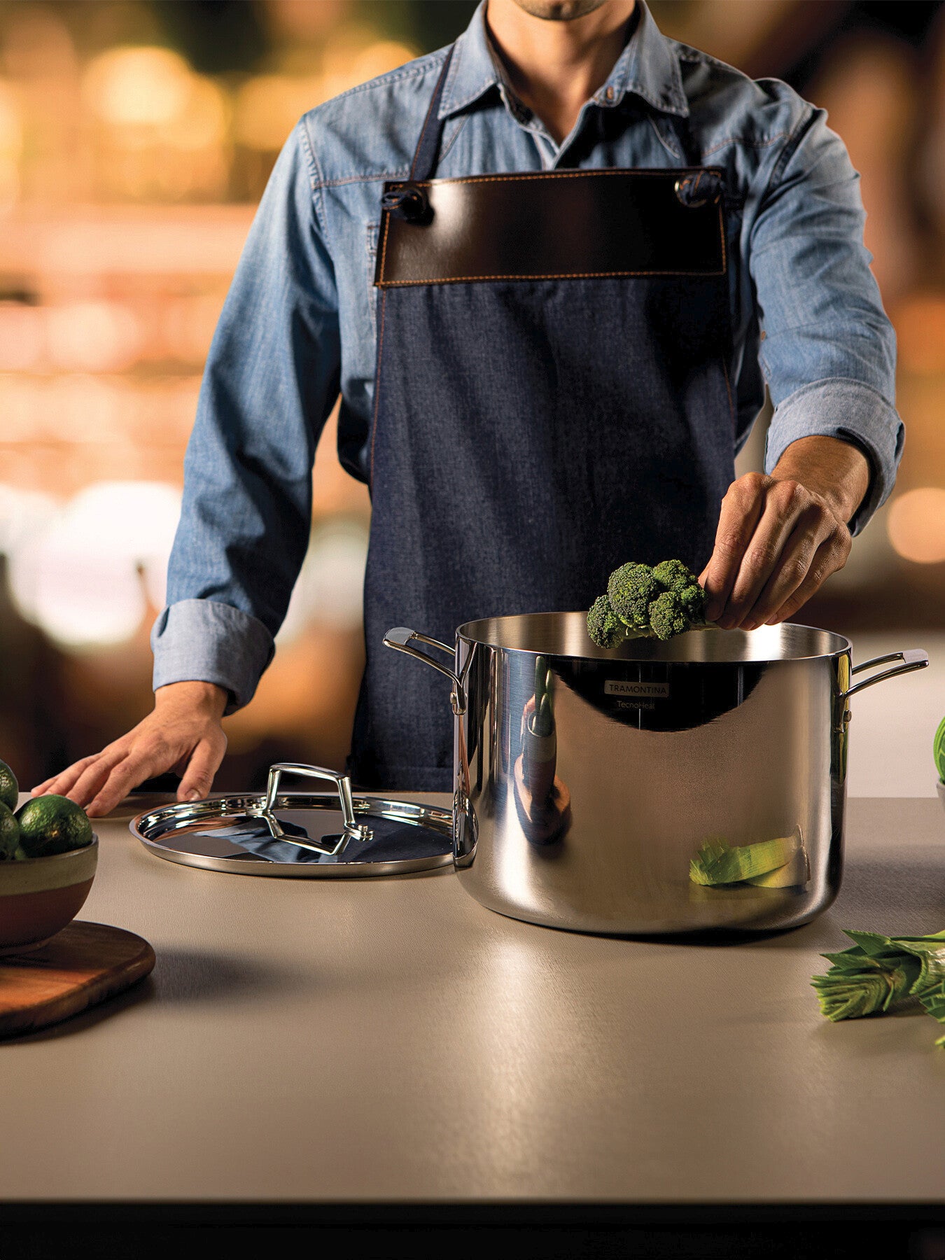 Grano Tri-Ply Stainless Steel Stock Pot 7.7L