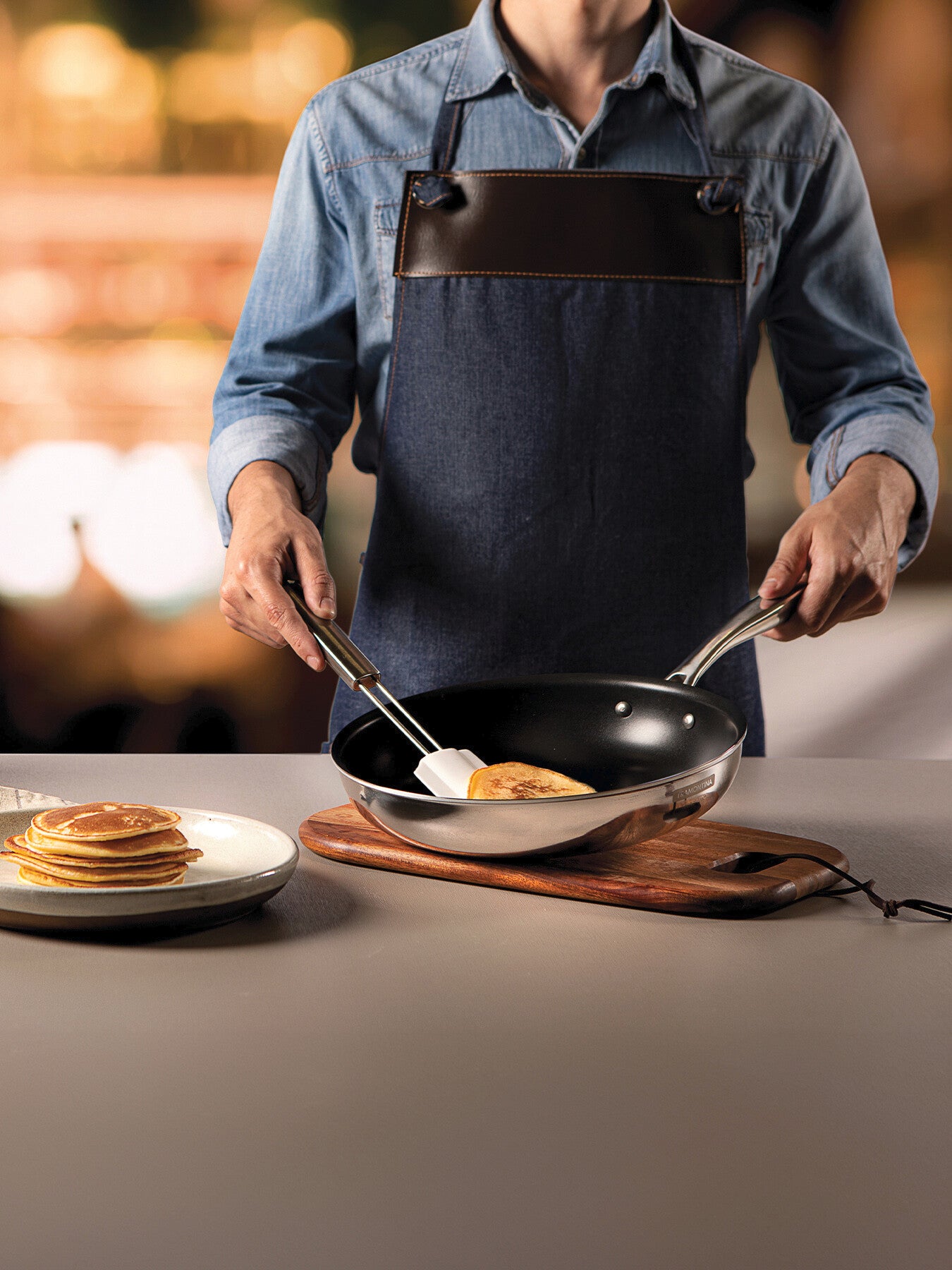 Grano Tri-Ply Stainless Steel Frying Pan Non Stick