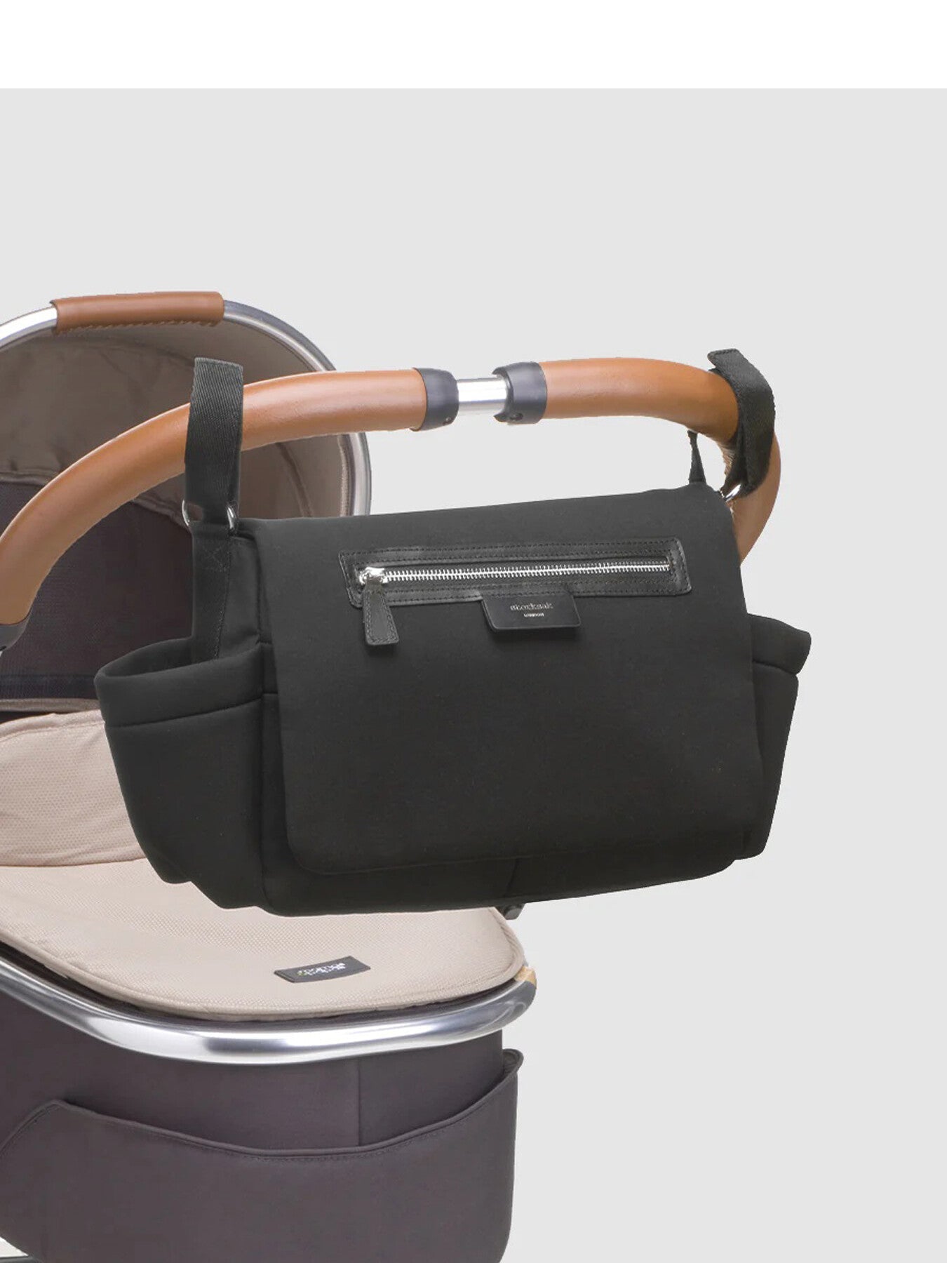 Stroller Organiser Luxe Black Silver