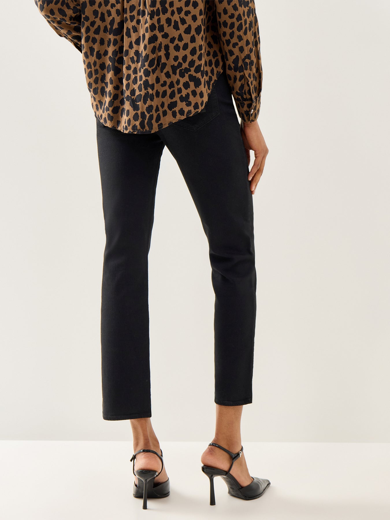 Cindy Clean Hem Jeans Black Shadow