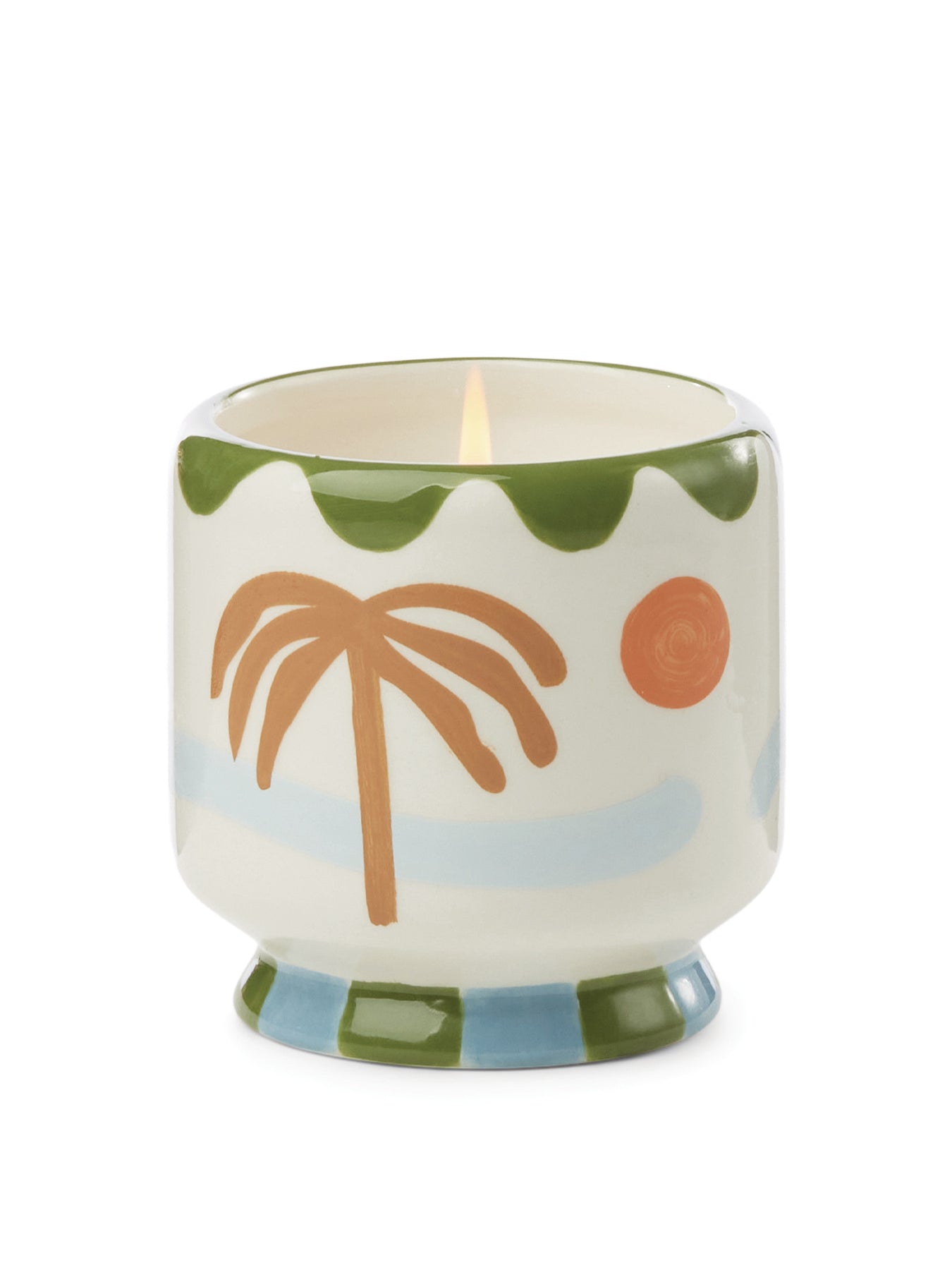 Lush Palms Palm Tree Ceramic Candle