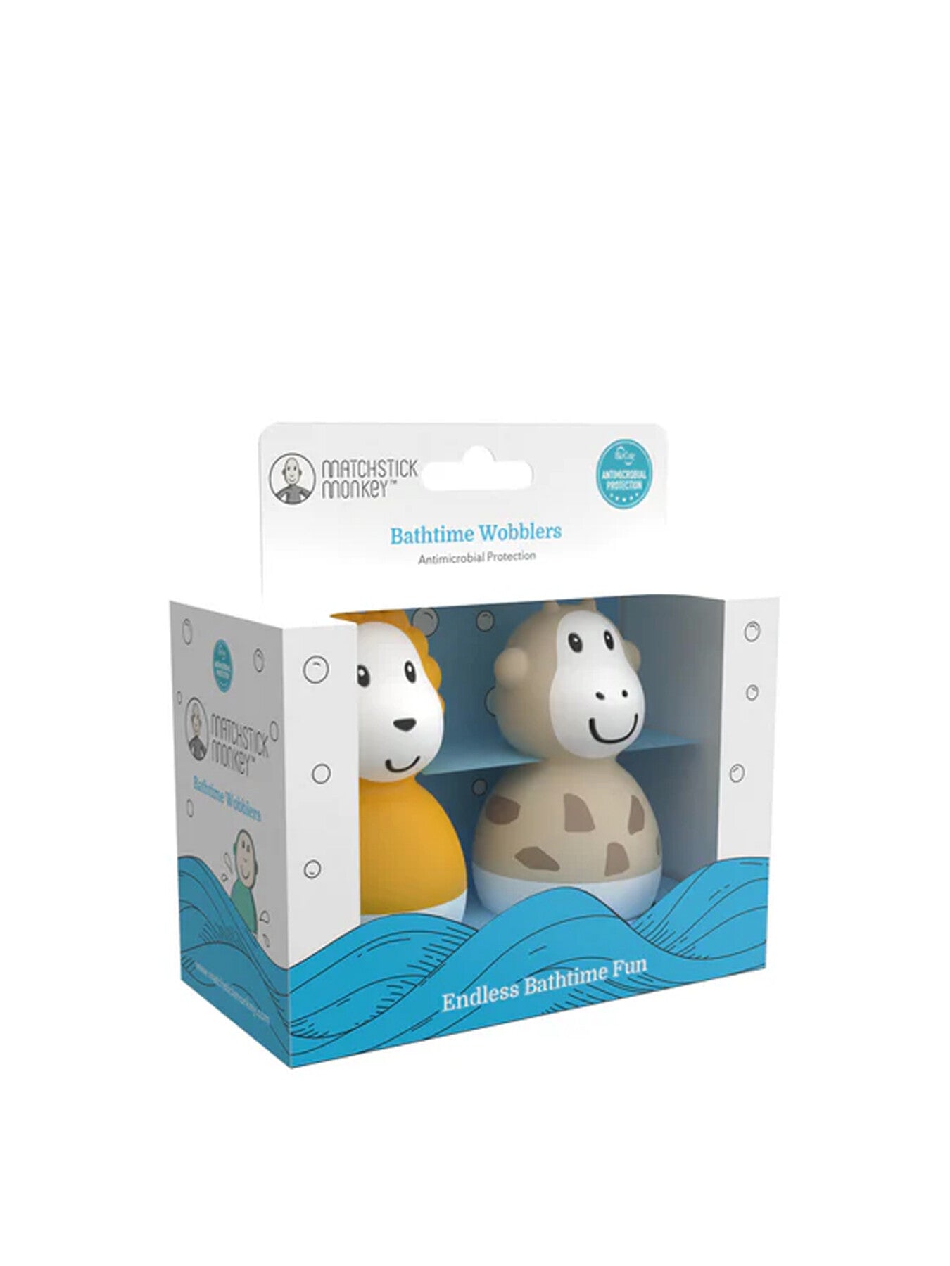 Bathtime Wobblers Lion and Giraffe