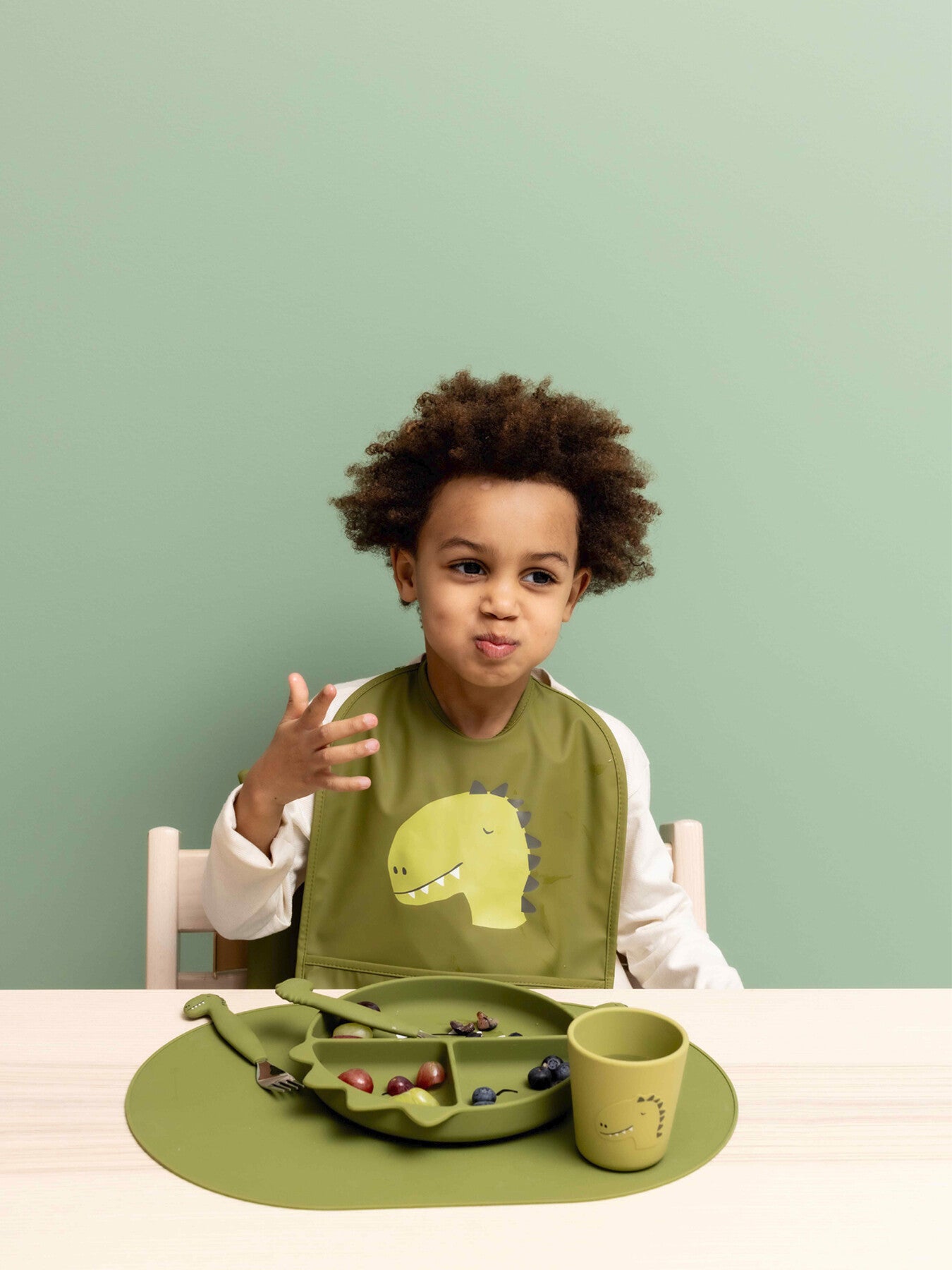 Mr Dino Waterproof Bib 2 Pack