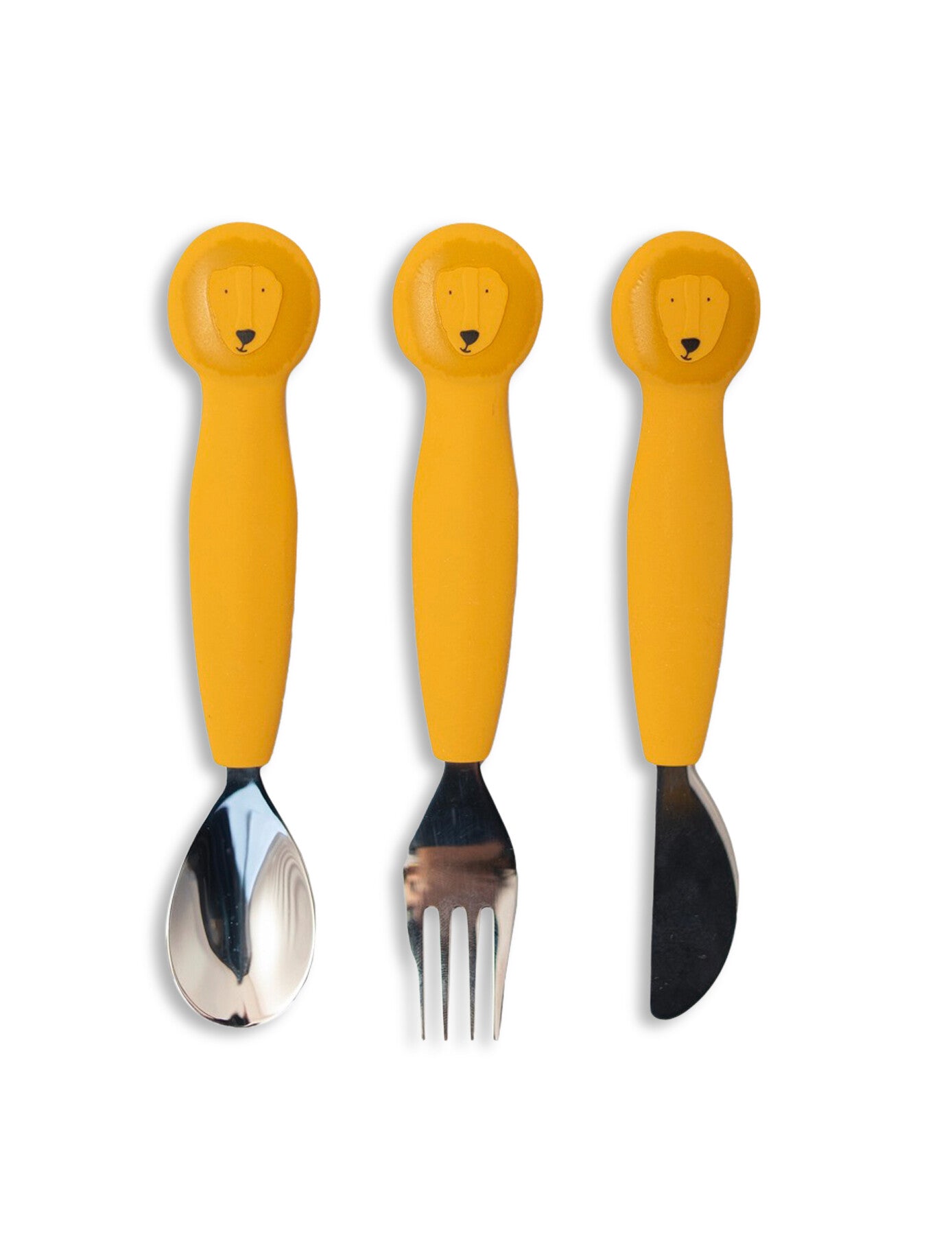 Mr Lion Silicone Cutlery Set 3 Pack
