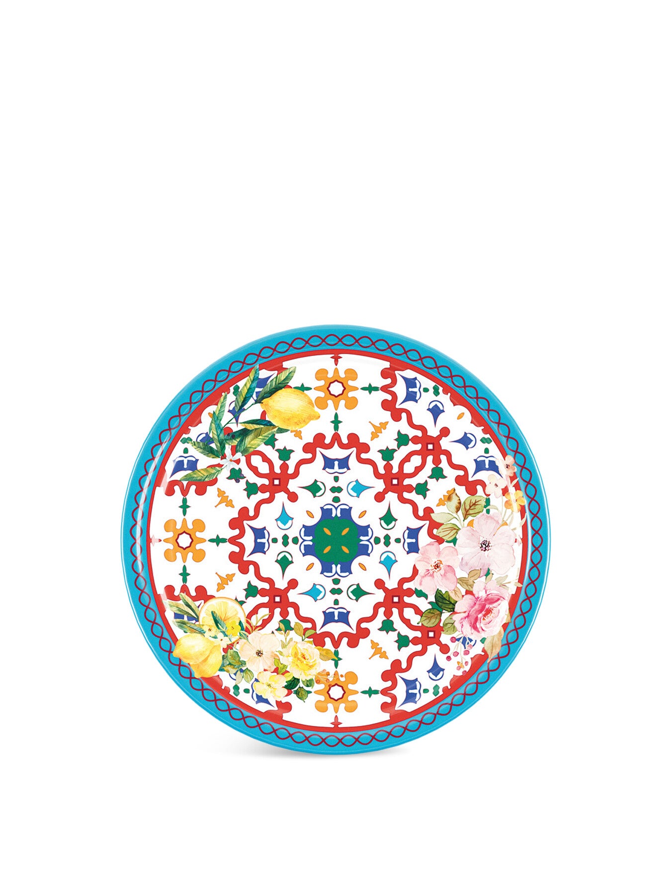 Flower and Lemon Dinner Plate