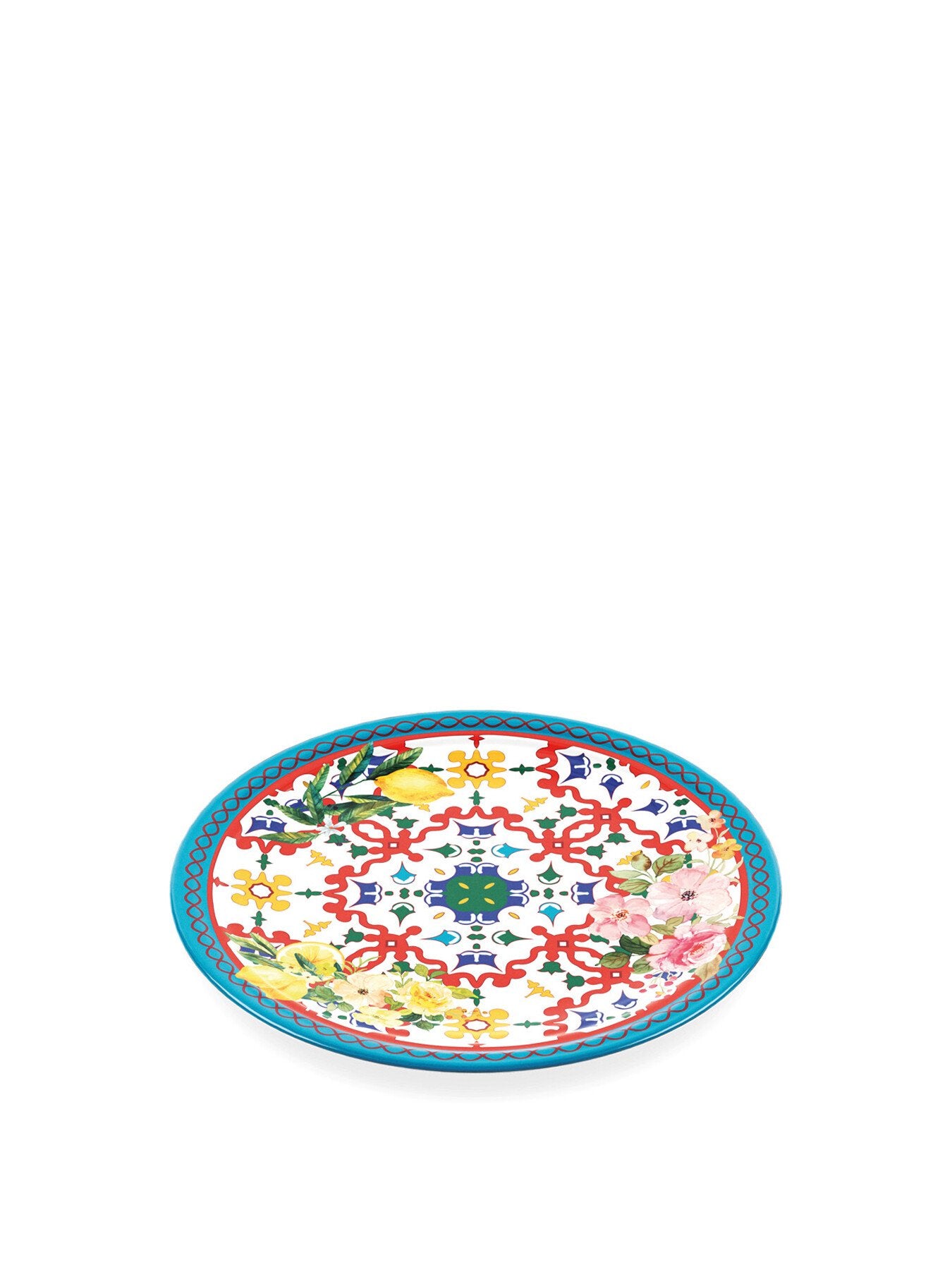 Flower and Lemon Dinner Plate