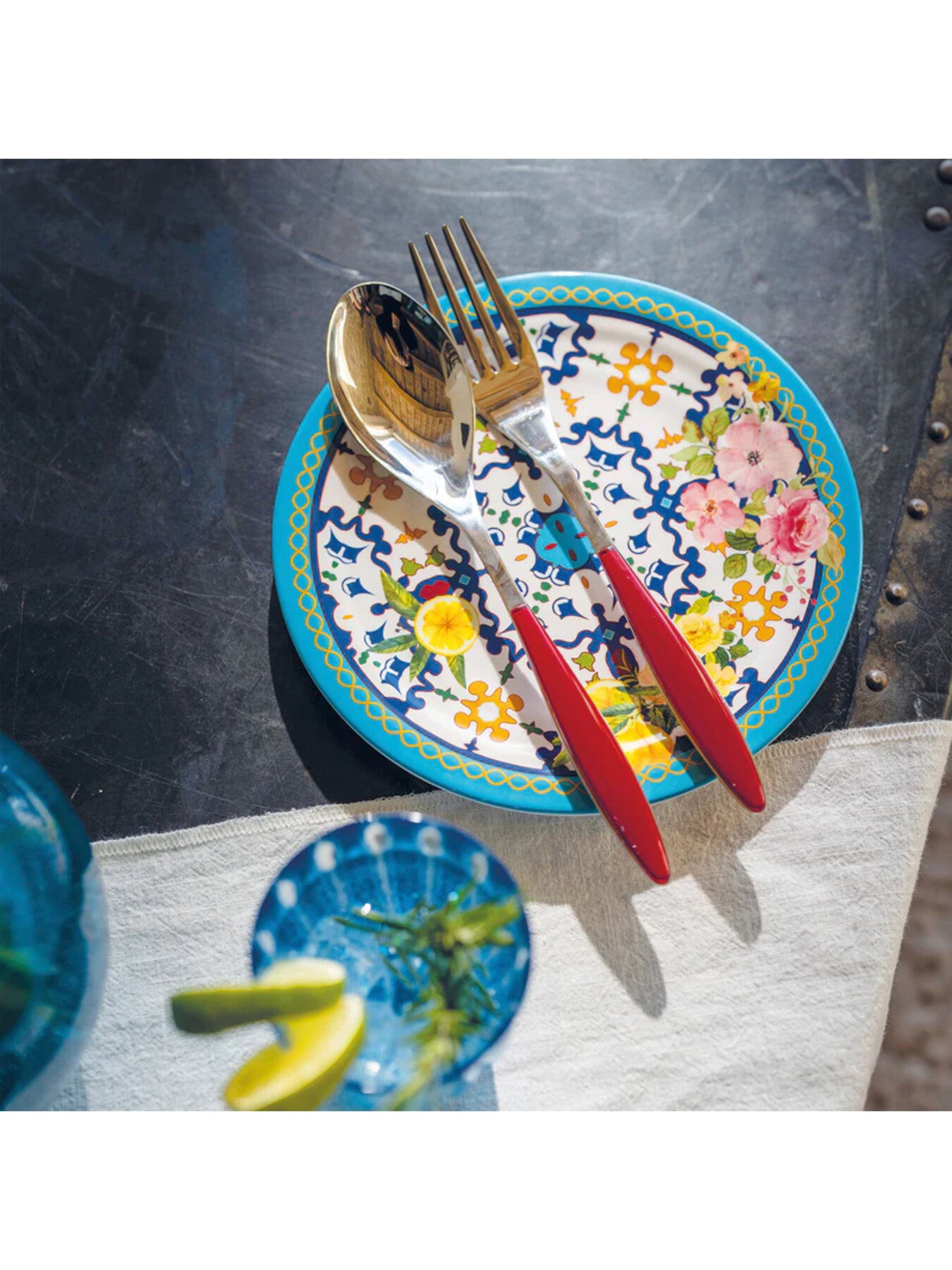 Flower and Lemon Dessert Dish