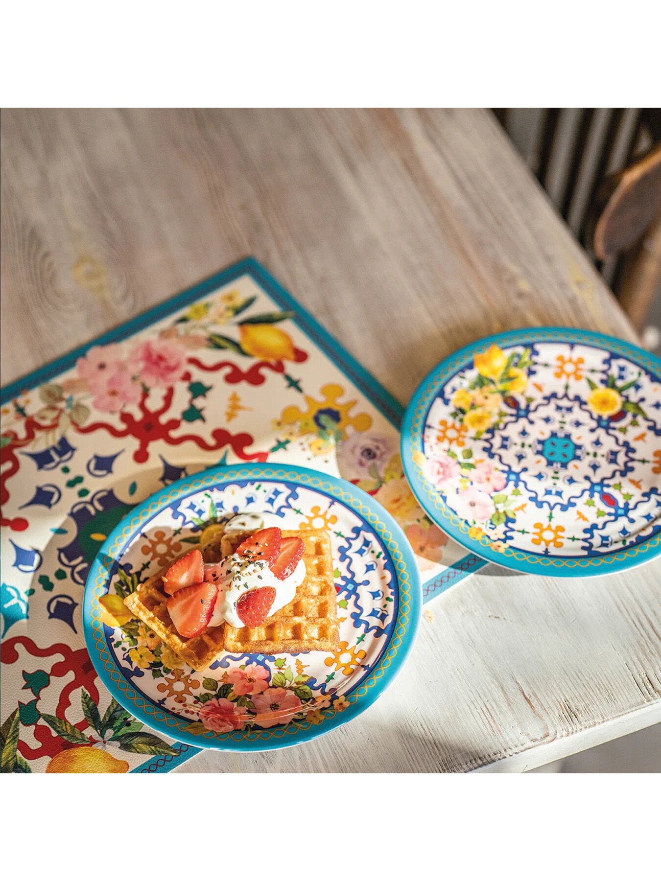 Flower and Lemon Dessert Dish